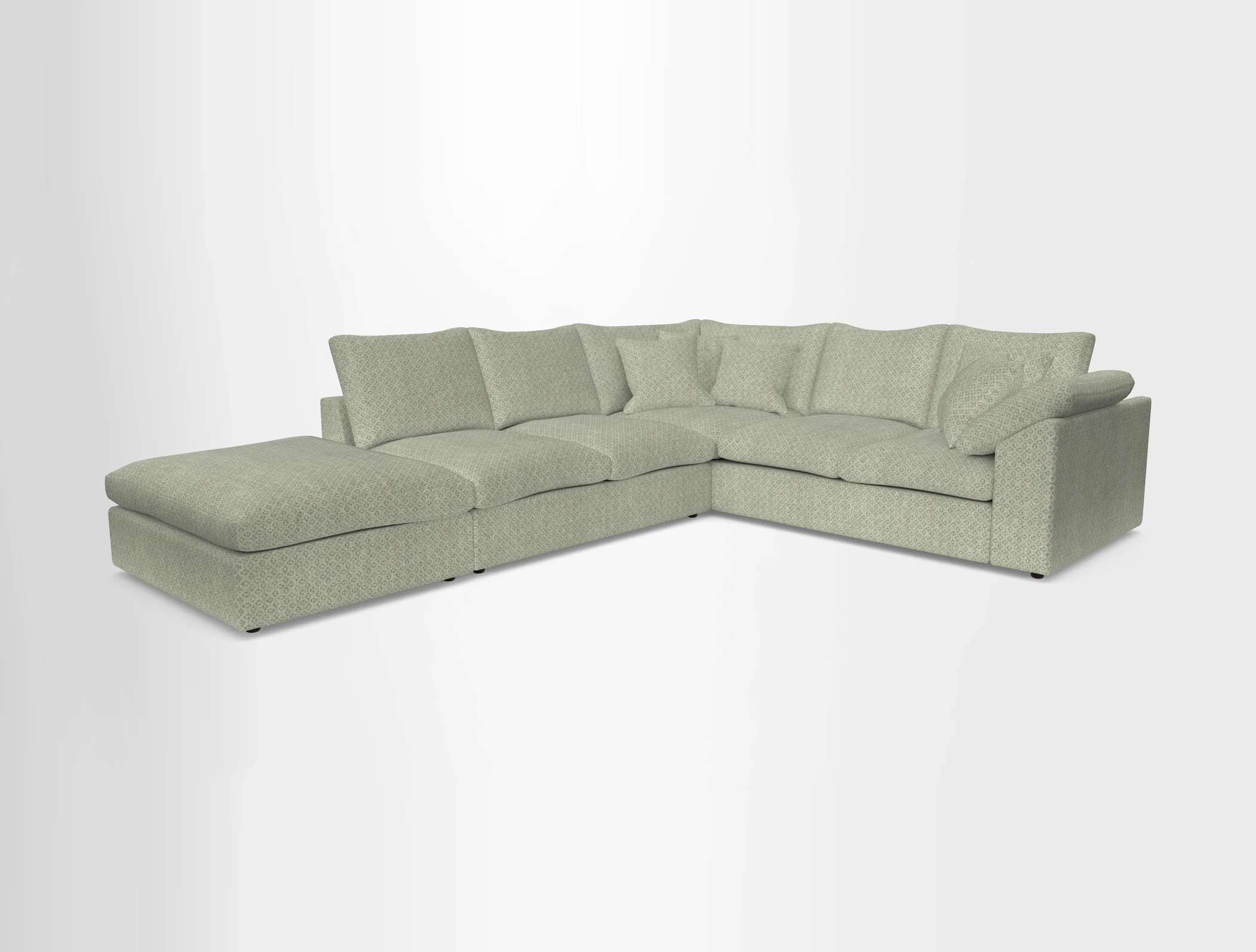 Big Softie Sloped Arm Large Corner Group RHF in Sahara Chalk