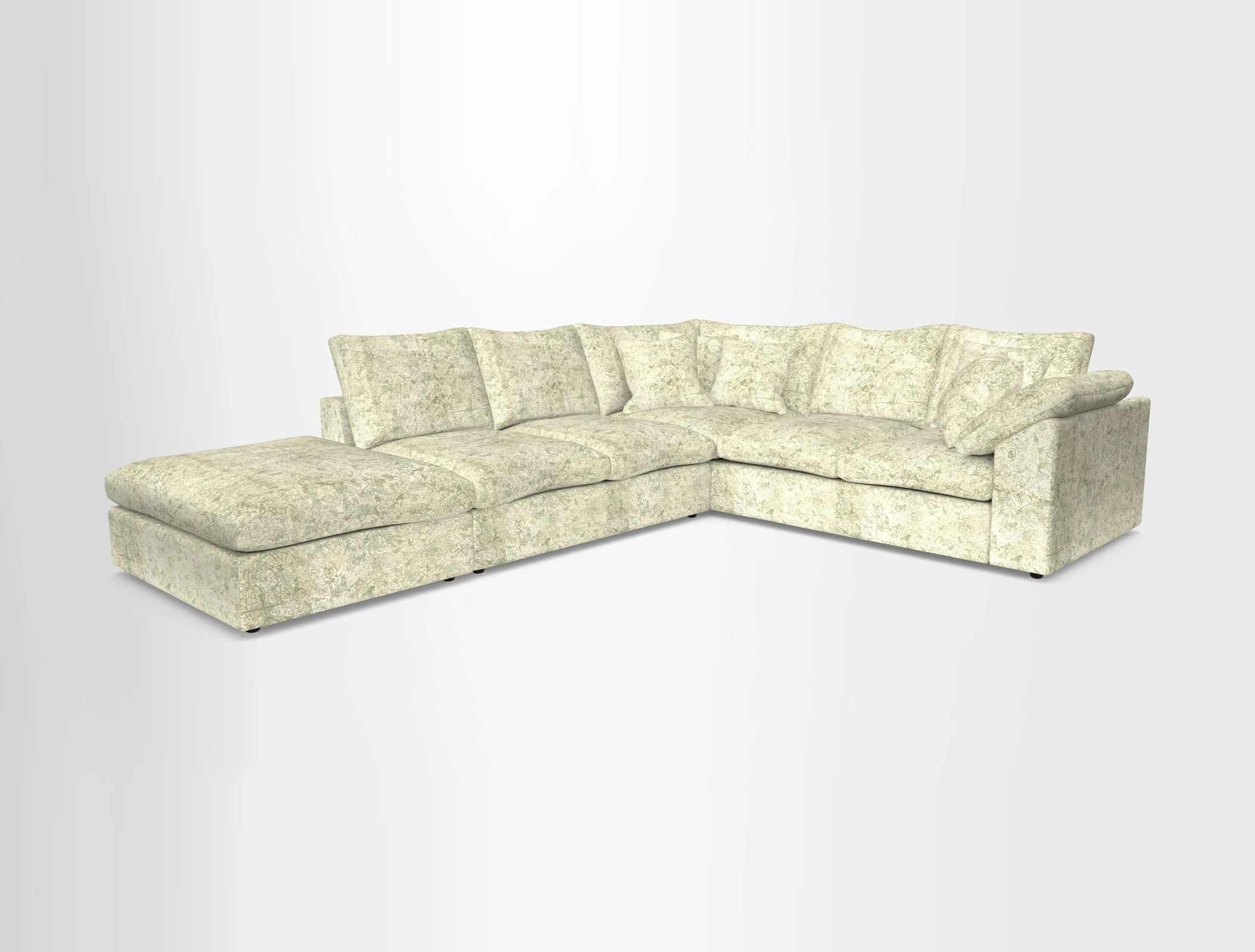 Big Softie Sloped Arm Large Corner Group RHF in Sahara Chalk