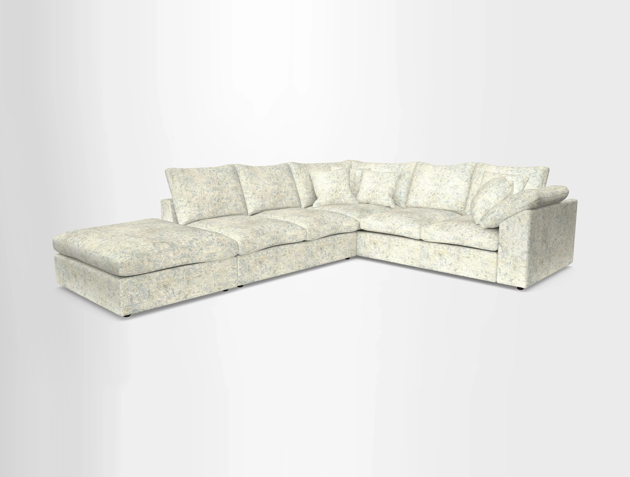 Big Softie Sloped Arm Large Corner Group RHF in Sahara Chalk
