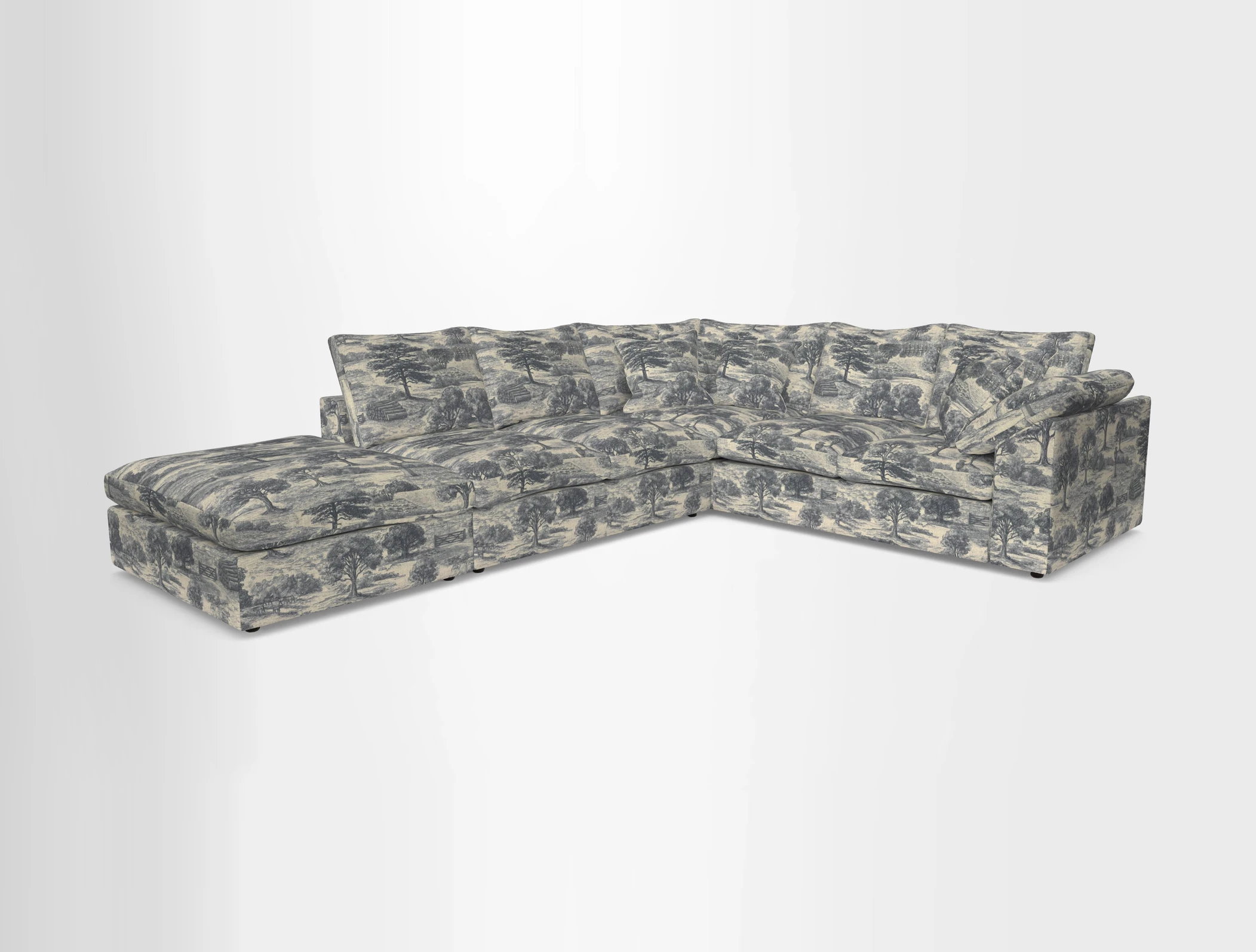 Big Softie Sloped Arm Large Corner Group RHF in Sahara Chalk