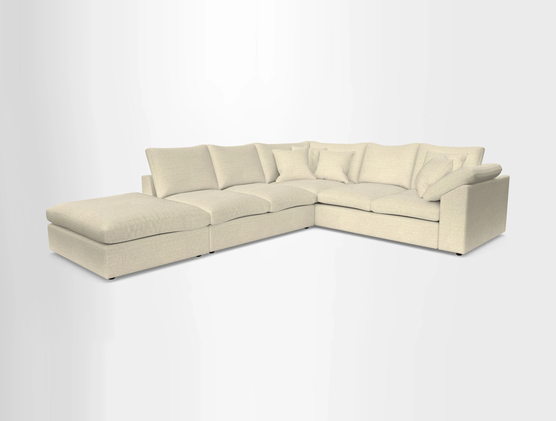 Big Softie Sloped Arm Large Corner Group RHF in Sahara Chalk