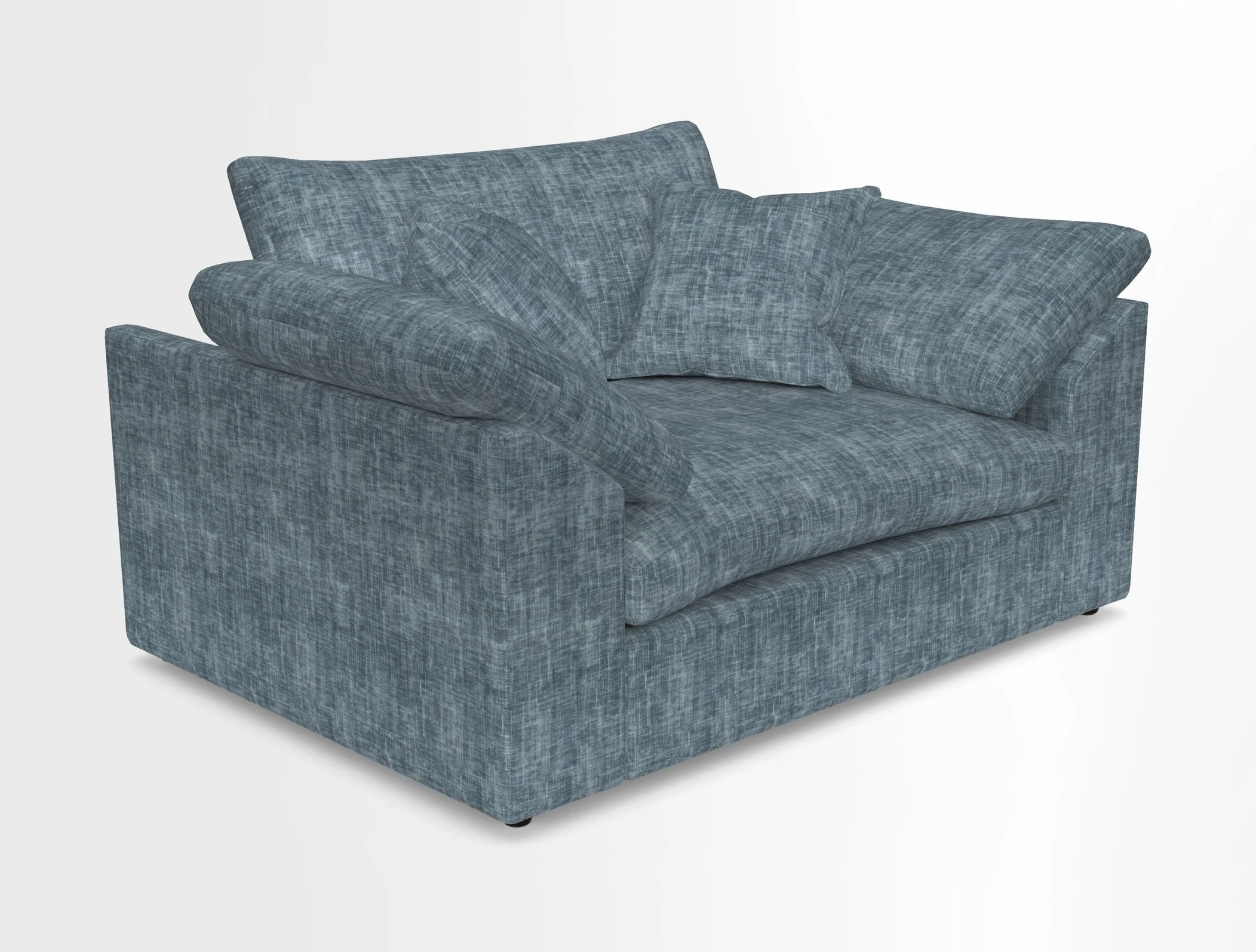 Big Softie Sloped Arm Snuggler in Two Tone Plain Biscuit
