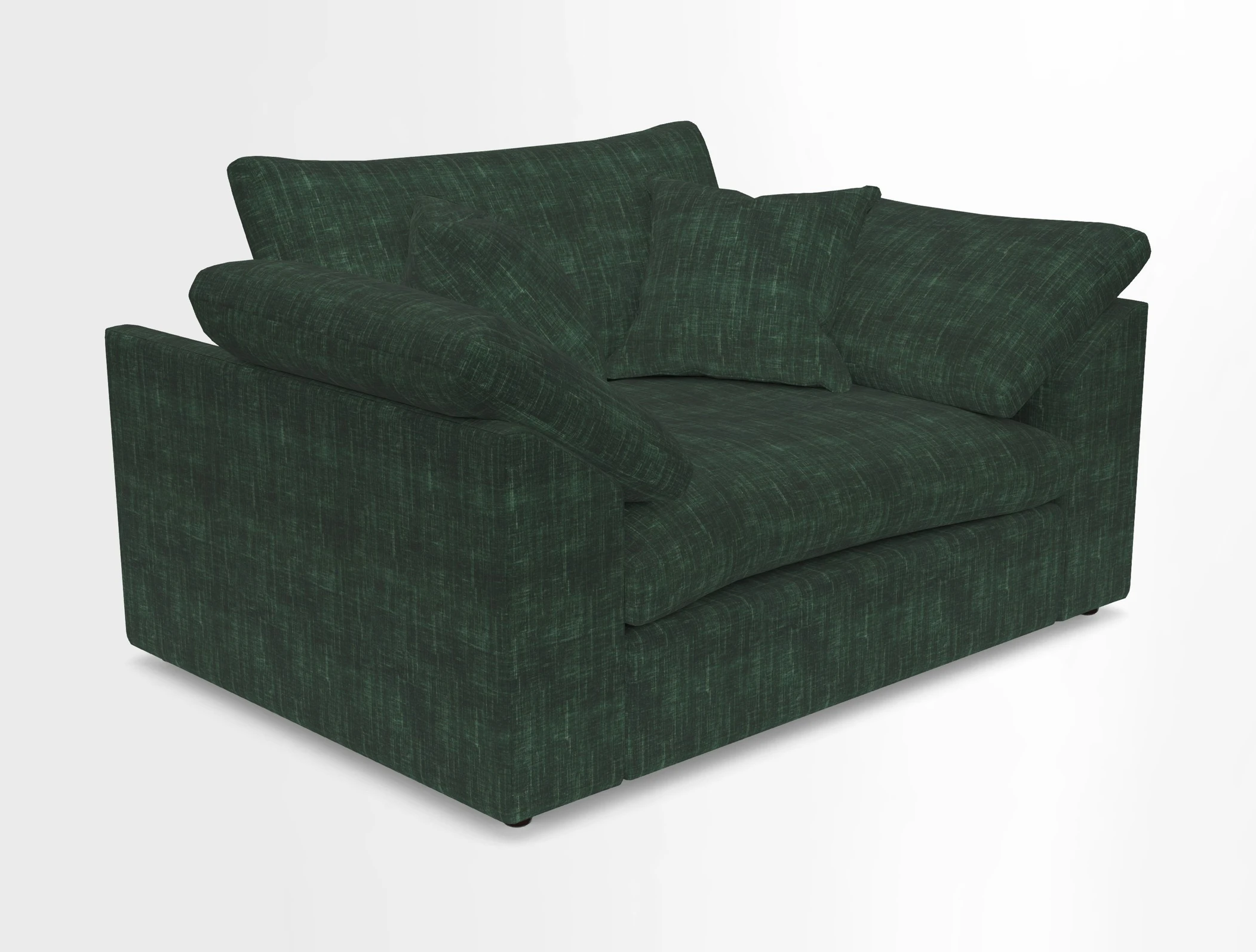Big Softie Sloped Arm Snuggler in Two Tone Plain Biscuit