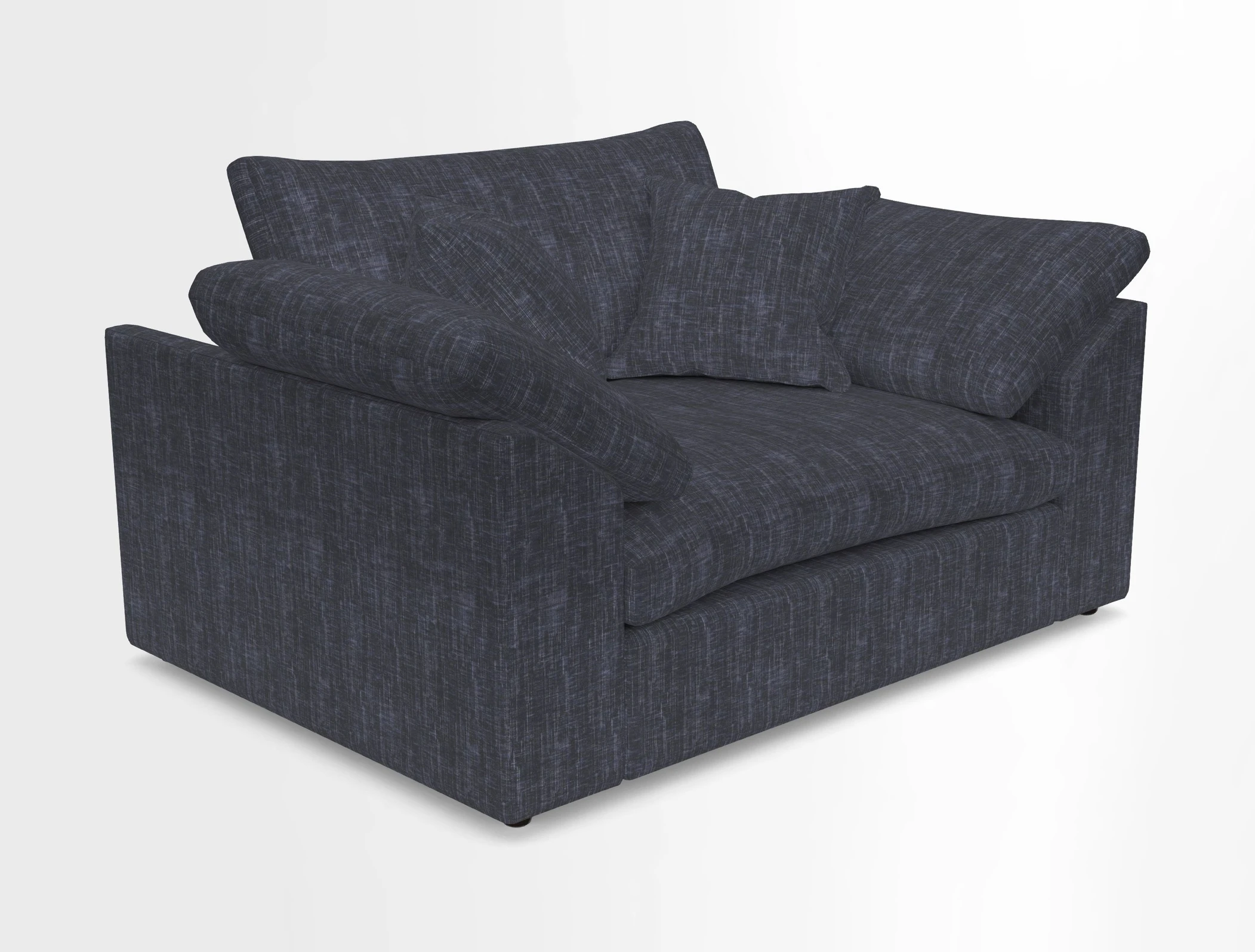 Big Softie Sloped Arm Snuggler in Two Tone Plain Biscuit