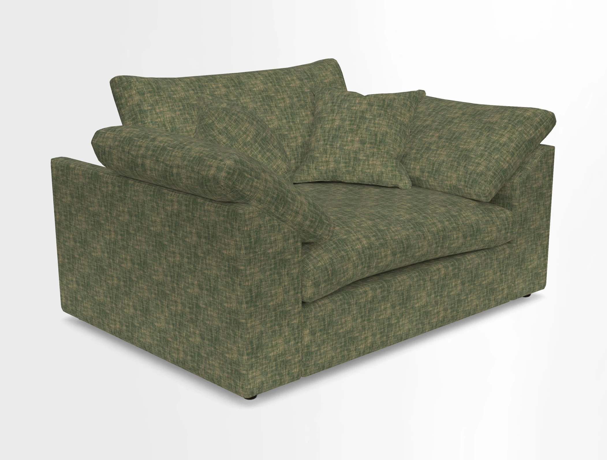 Big Softie Sloped Arm Snuggler in Two Tone Plain Biscuit