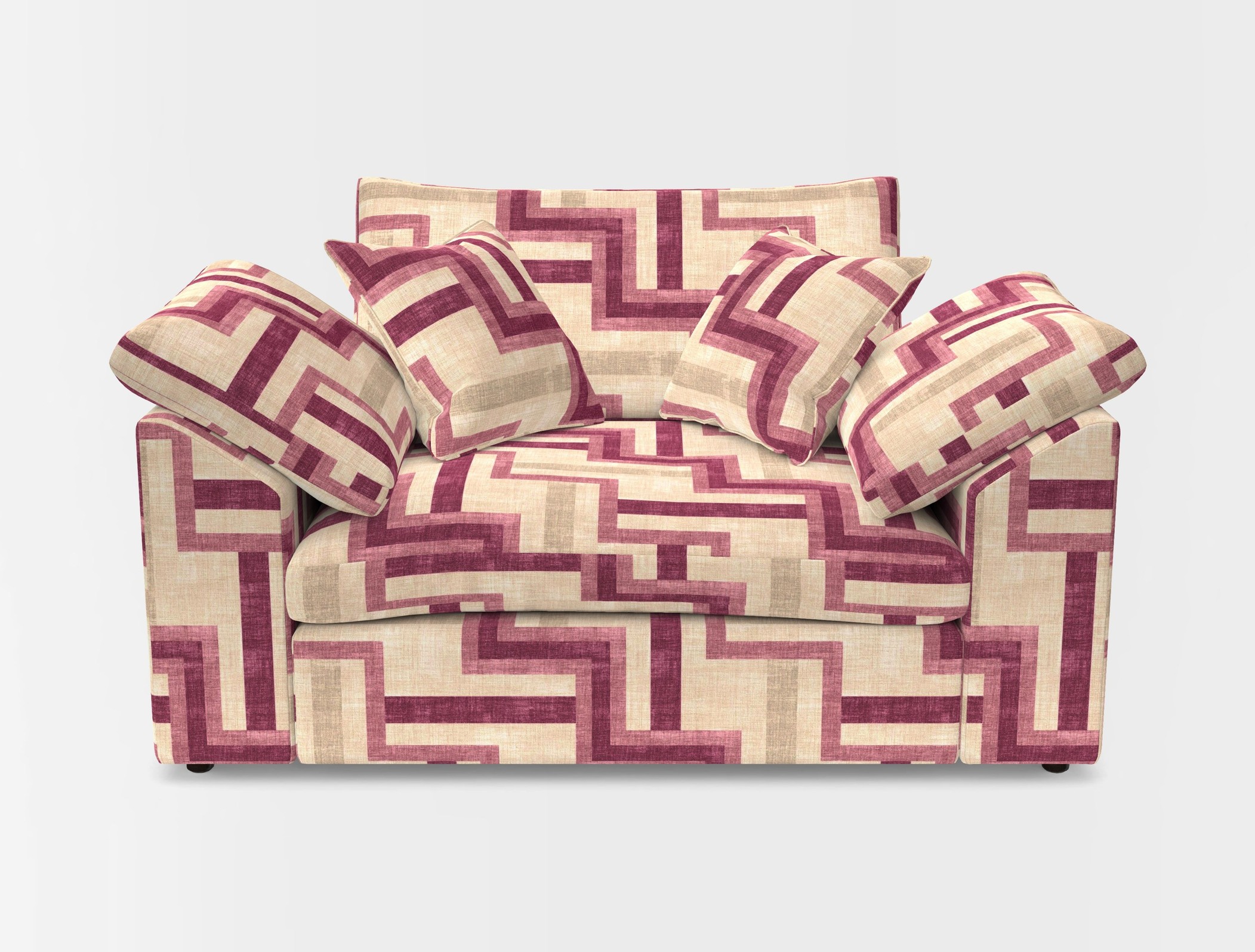 Big softie sloped arm front