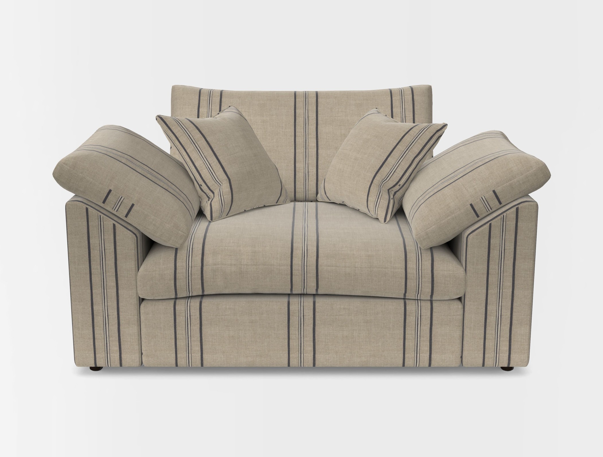 Big softie sloped arm front