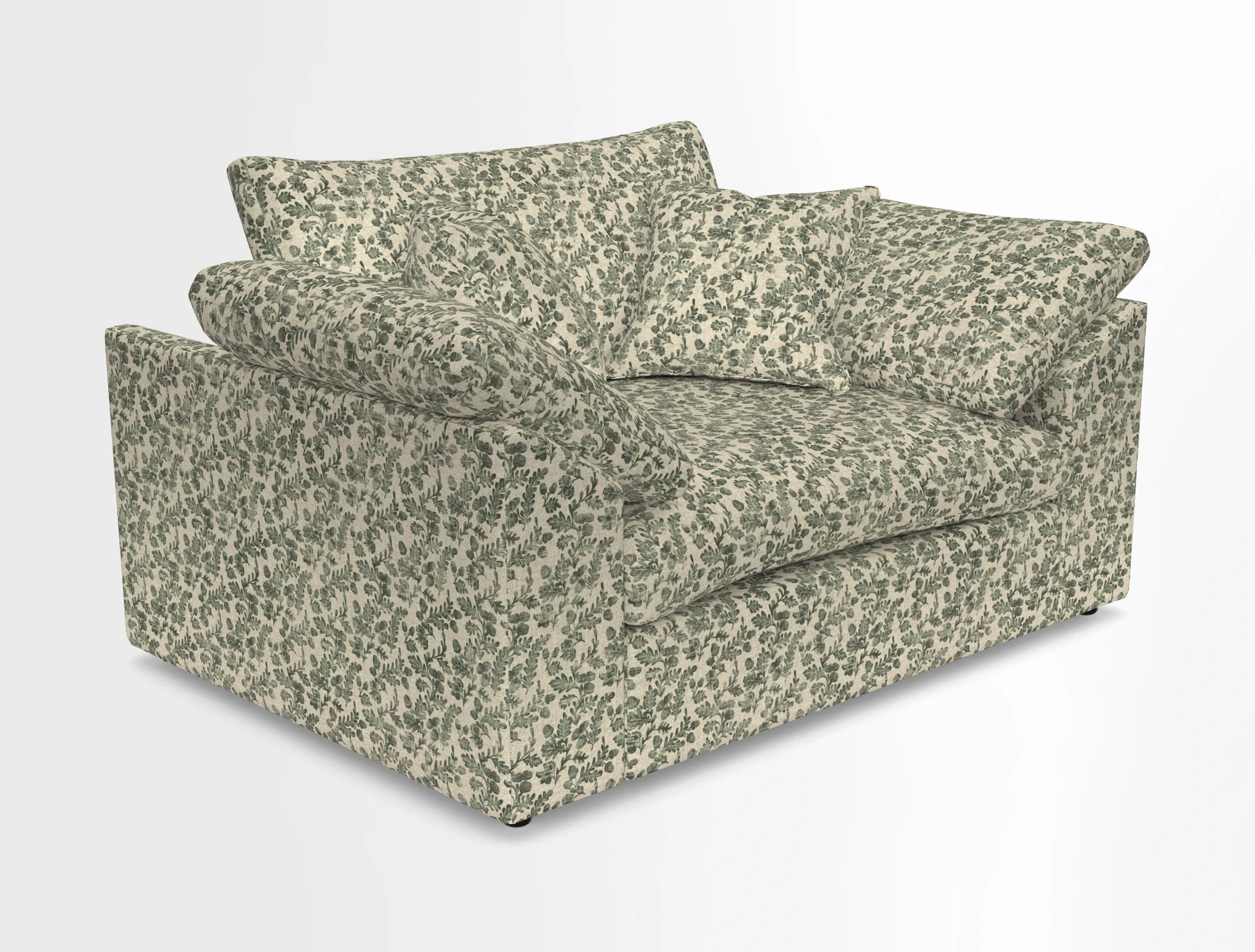Big Softie Sloped Arm Snuggler in Two Tone Plain Biscuit