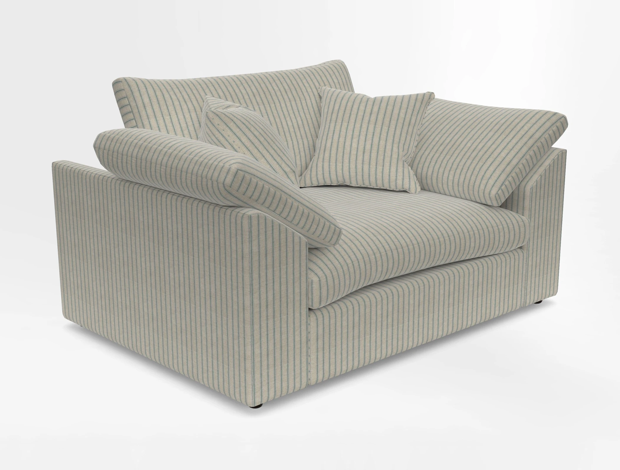Big Softie Sloped Arm Snuggler in Two Tone Plain Biscuit