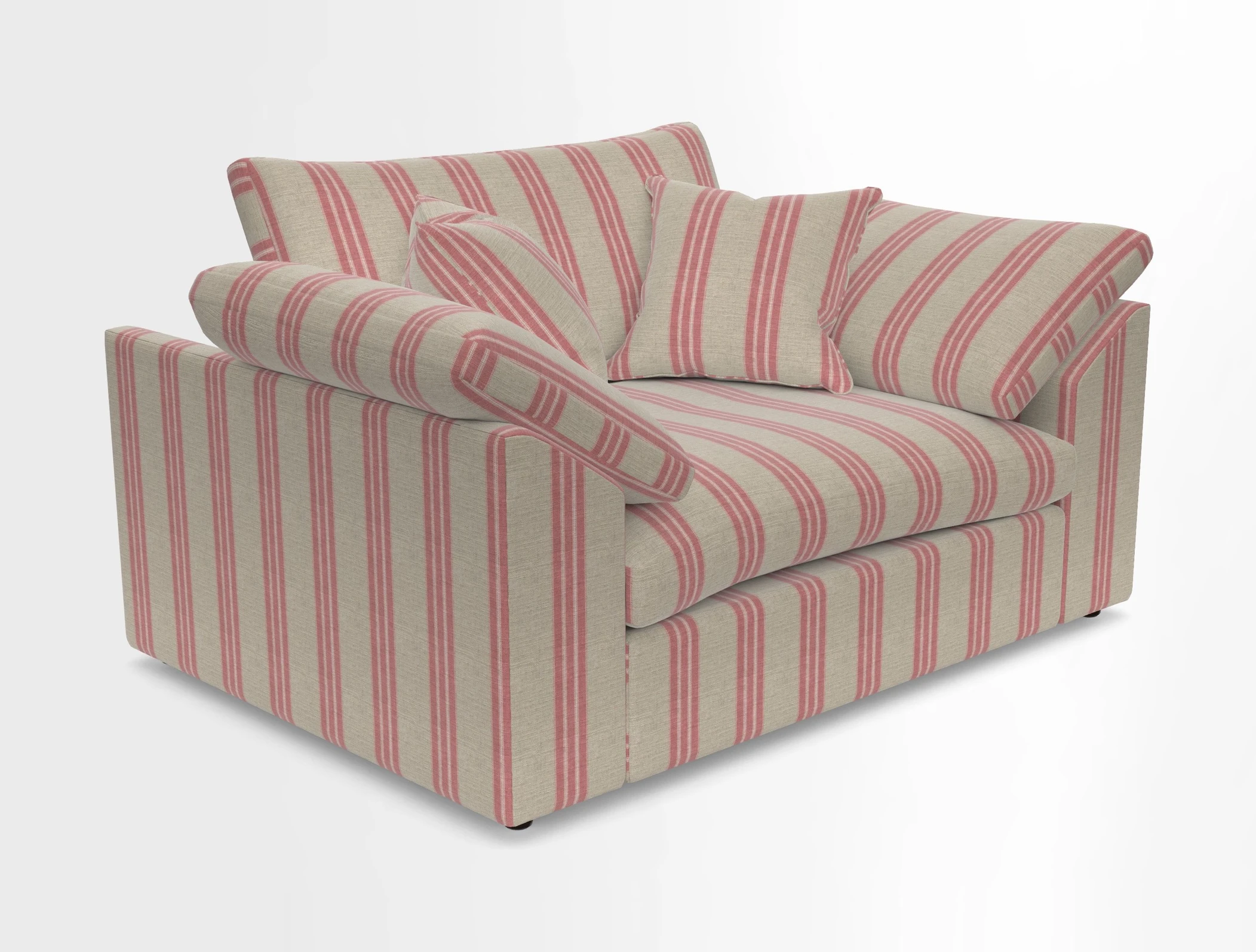 Big Softie Sloped Arm Snuggler in Two Tone Plain Biscuit