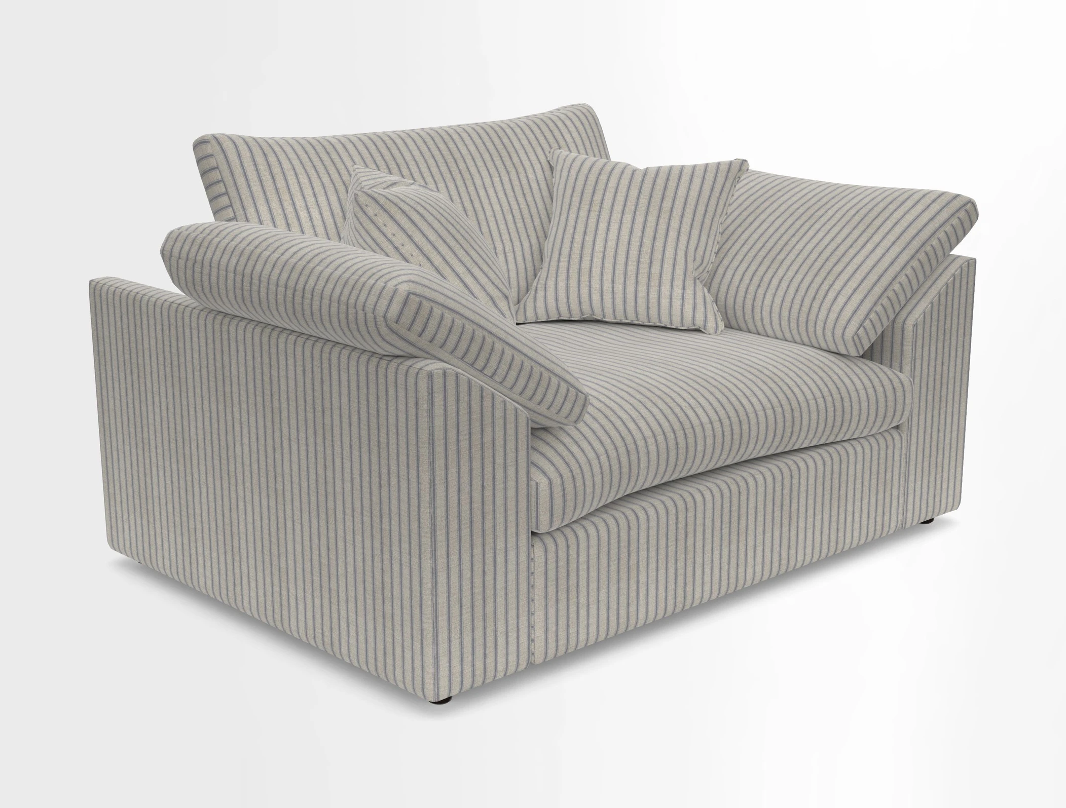 Big Softie Sloped Arm Snuggler in Two Tone Plain Biscuit