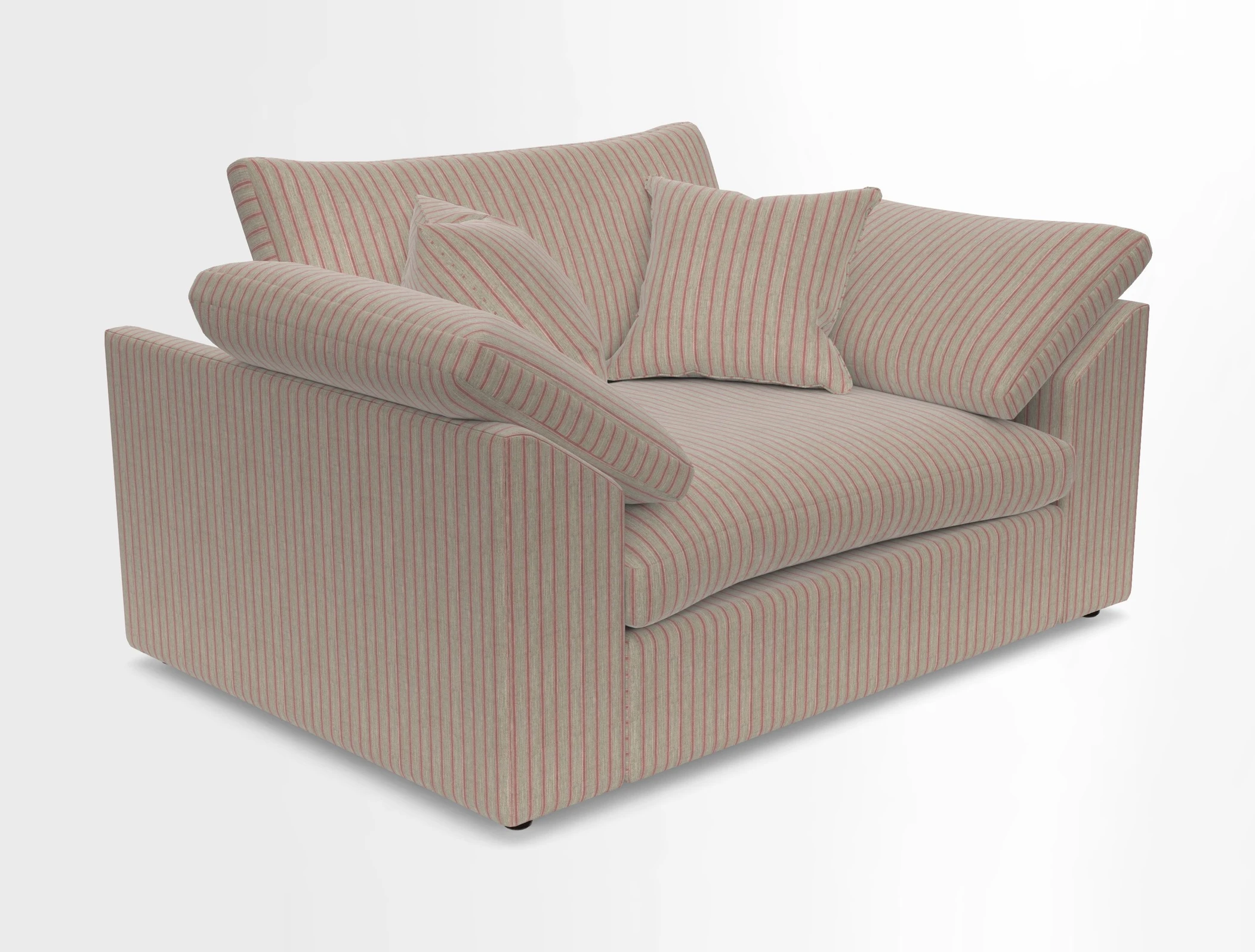 Big Softie Sloped Arm Snuggler in Two Tone Plain Biscuit