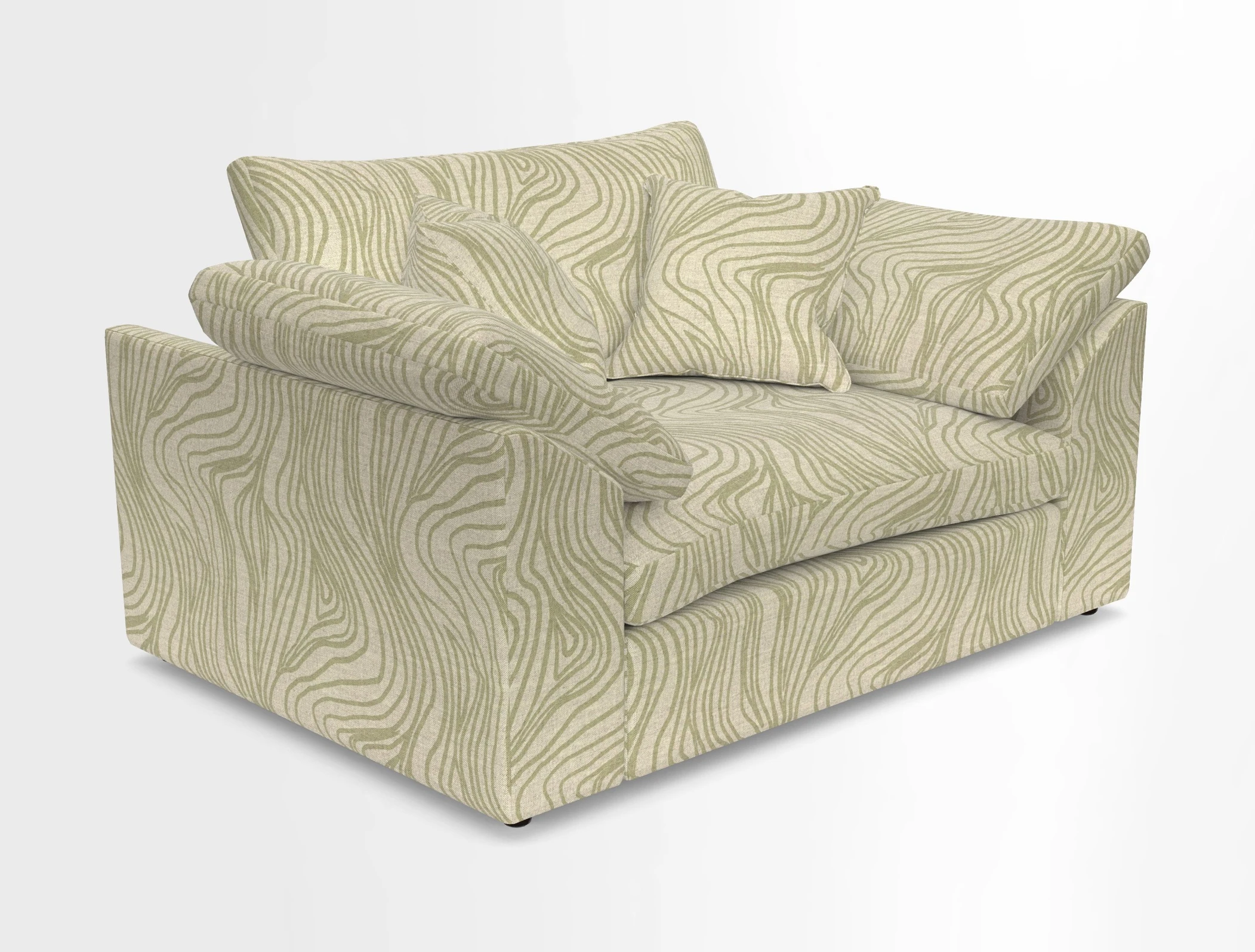 Big Softie Sloped Arm Snuggler in Two Tone Plain Biscuit
