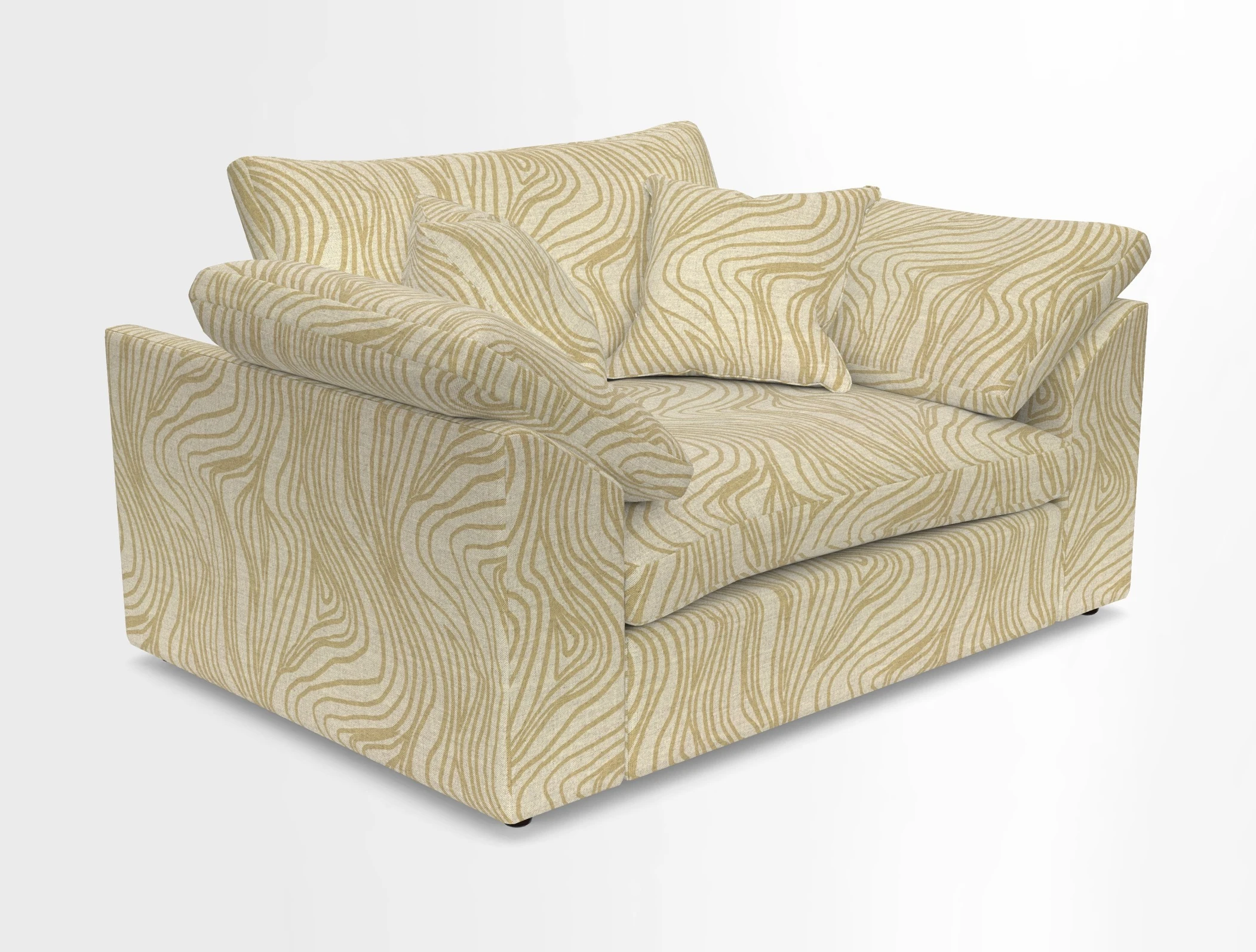 Big Softie Sloped Arm Snuggler in Two Tone Plain Biscuit