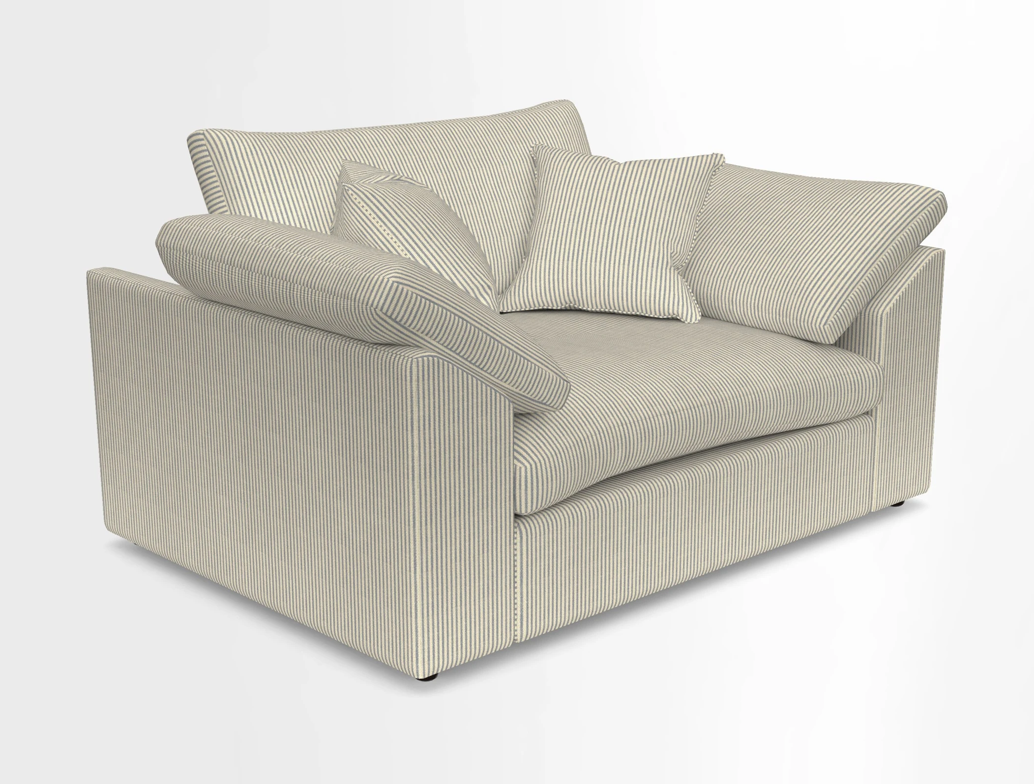 Big Softie Sloped Arm Snuggler in Two Tone Plain Biscuit