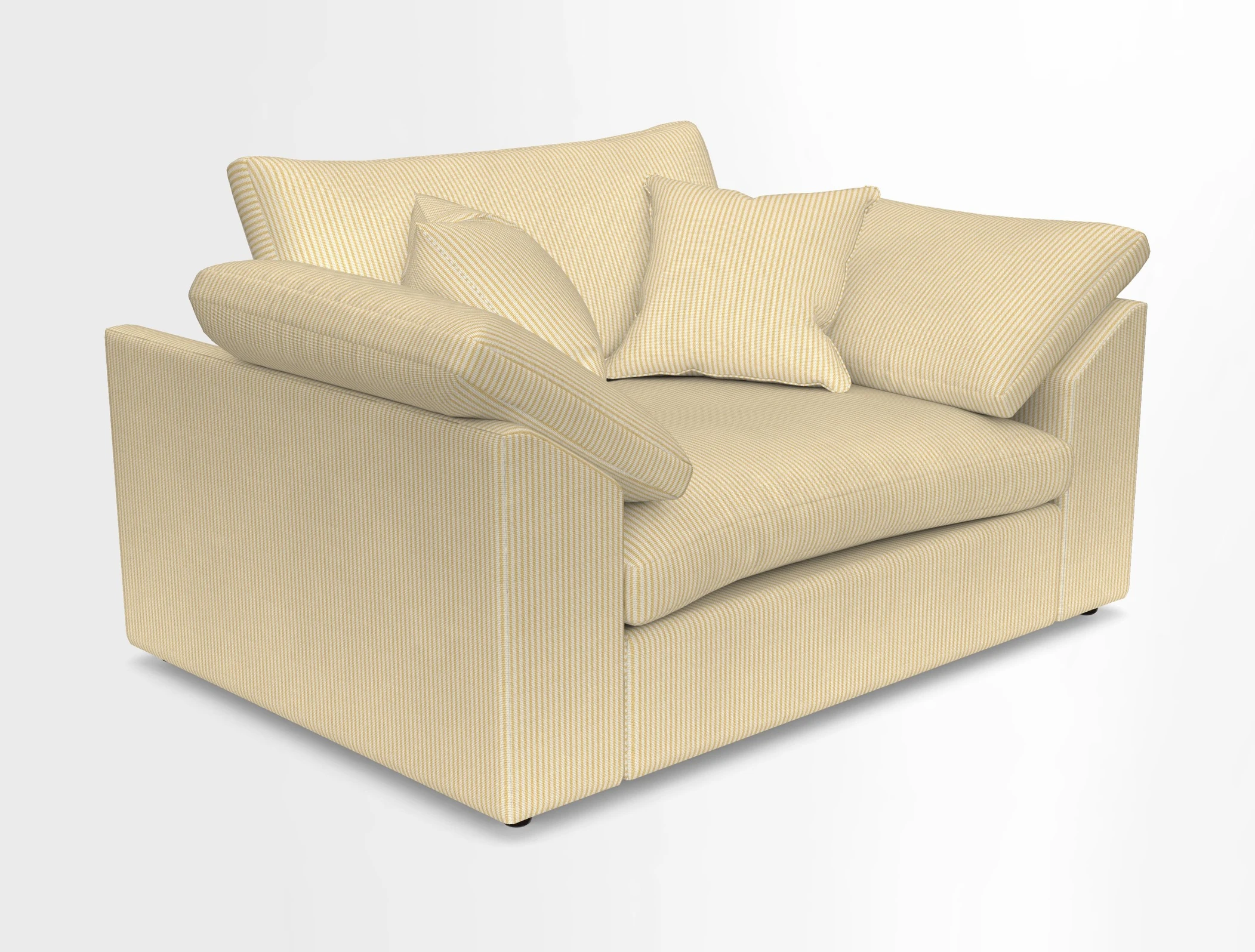 Big Softie Sloped Arm Snuggler in Two Tone Plain Biscuit