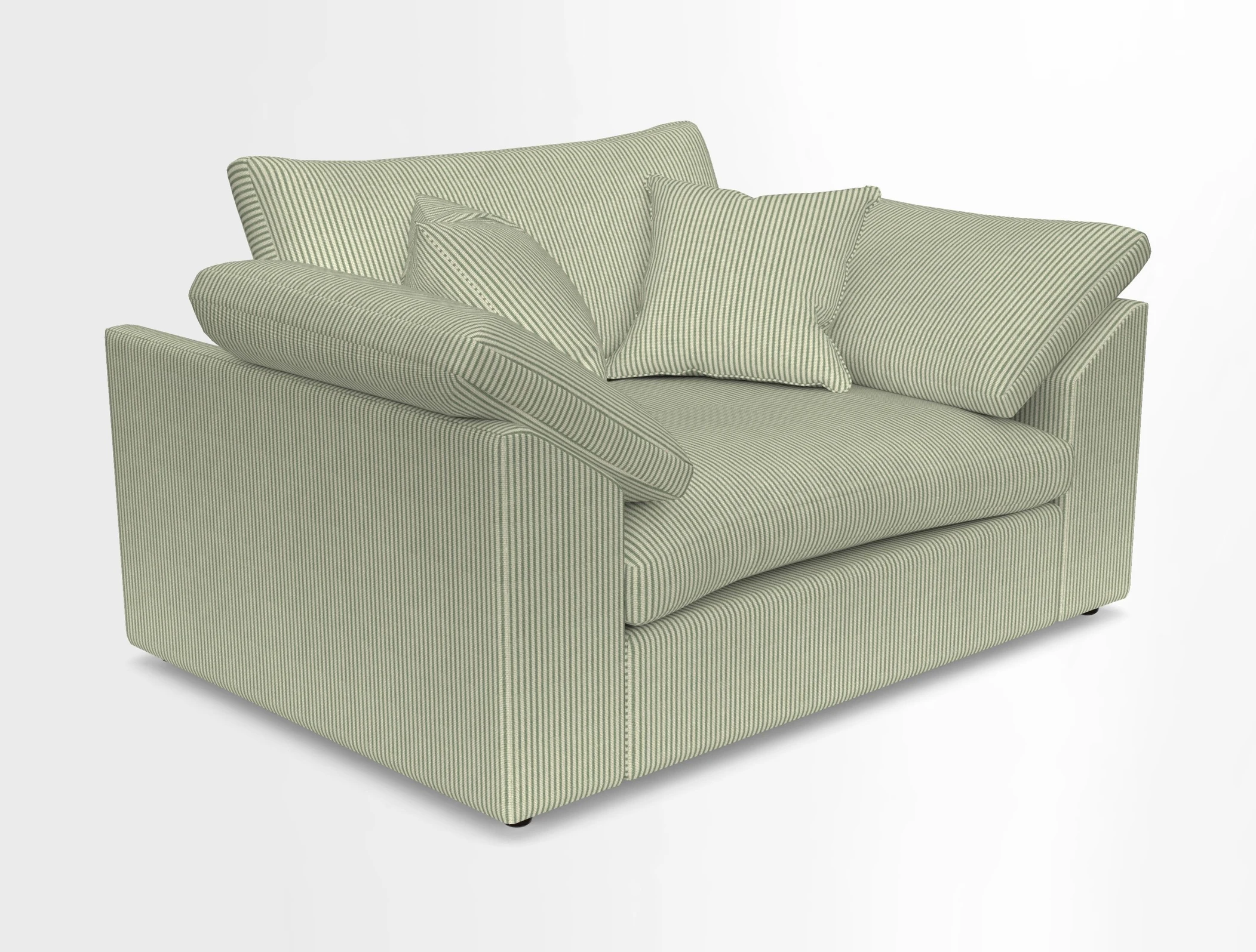 Big Softie Sloped Arm Snuggler in Two Tone Plain Biscuit