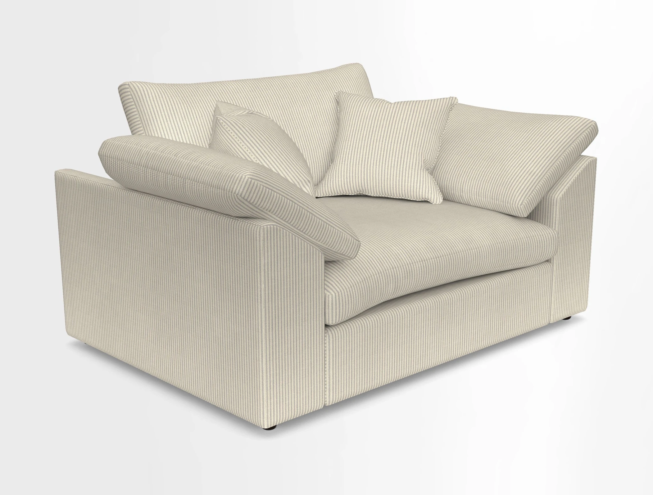 Big Softie Sloped Arm Snuggler in Two Tone Plain Biscuit