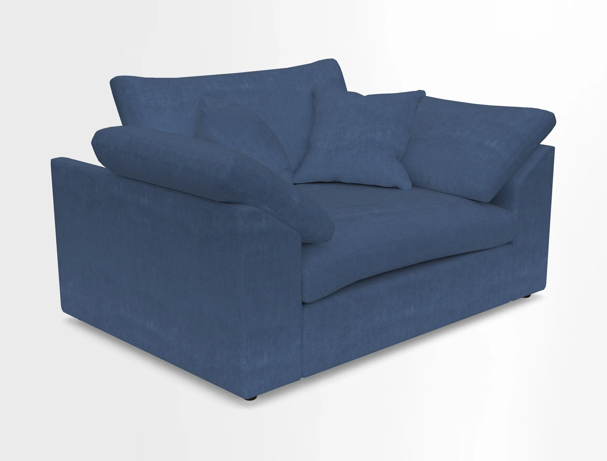 Big Softie Sloped Arm Snuggler in Two Tone Plain Biscuit