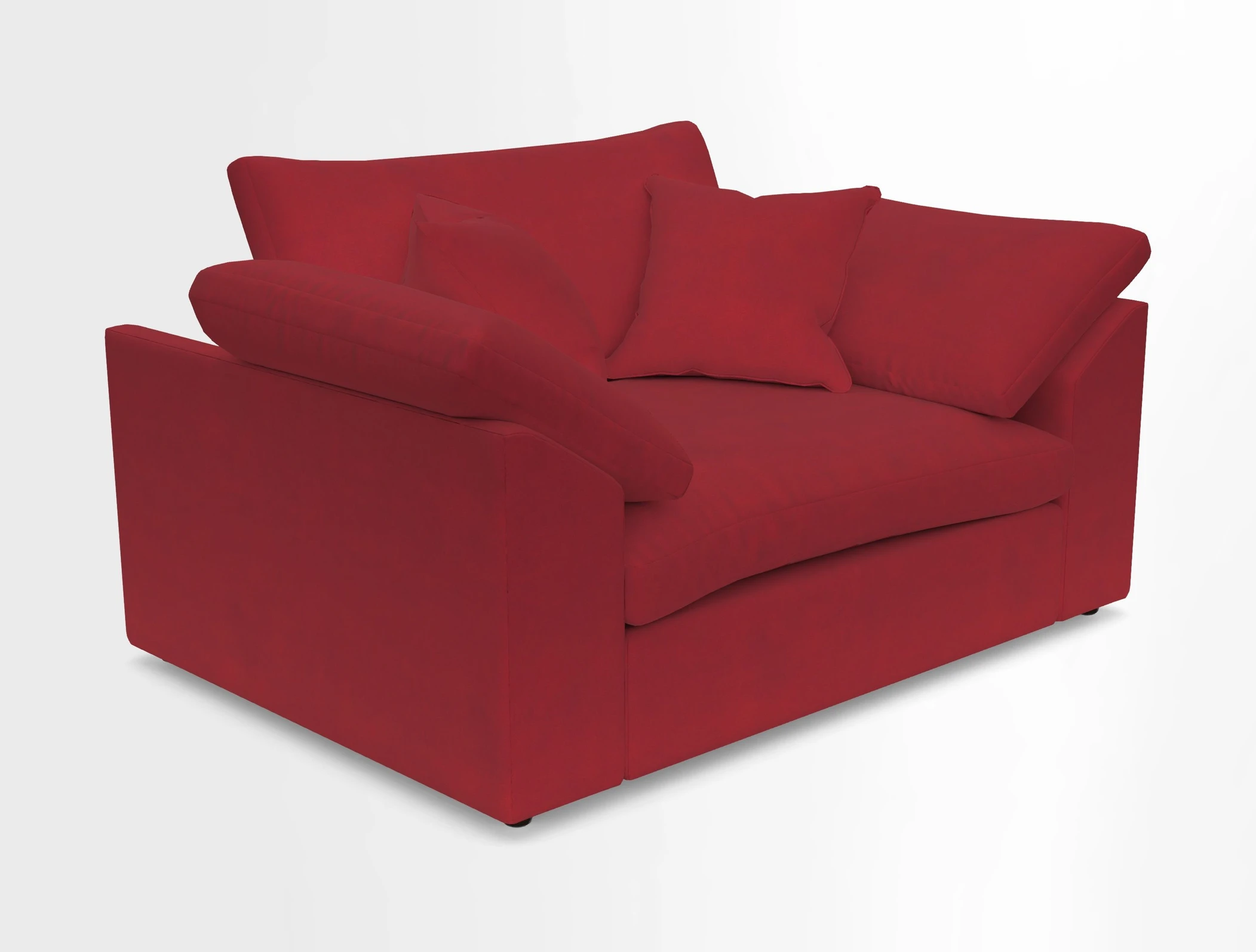 Big Softie Sloped Arm Snuggler in Two Tone Plain Biscuit