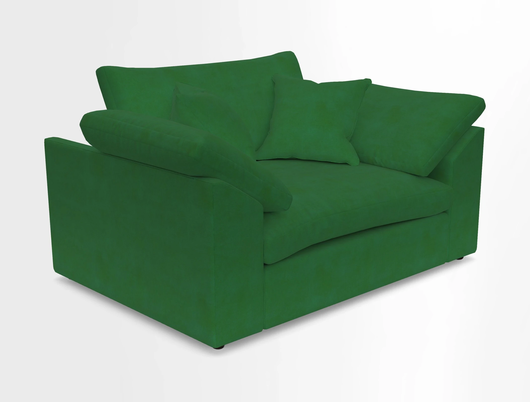 Big Softie Sloped Arm Snuggler in Two Tone Plain Biscuit