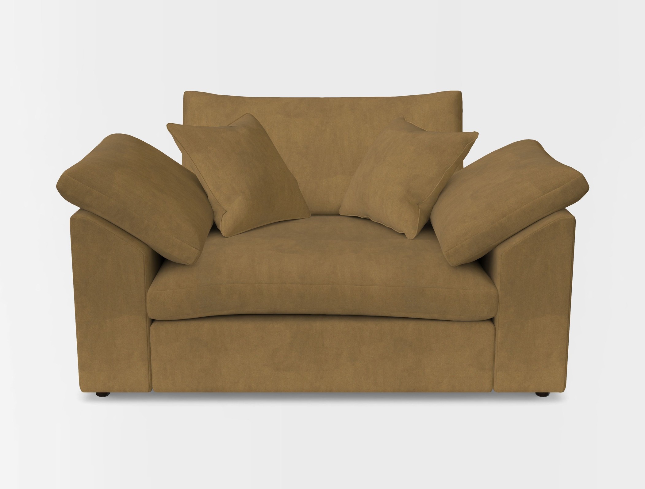 Big softie sloped arm front