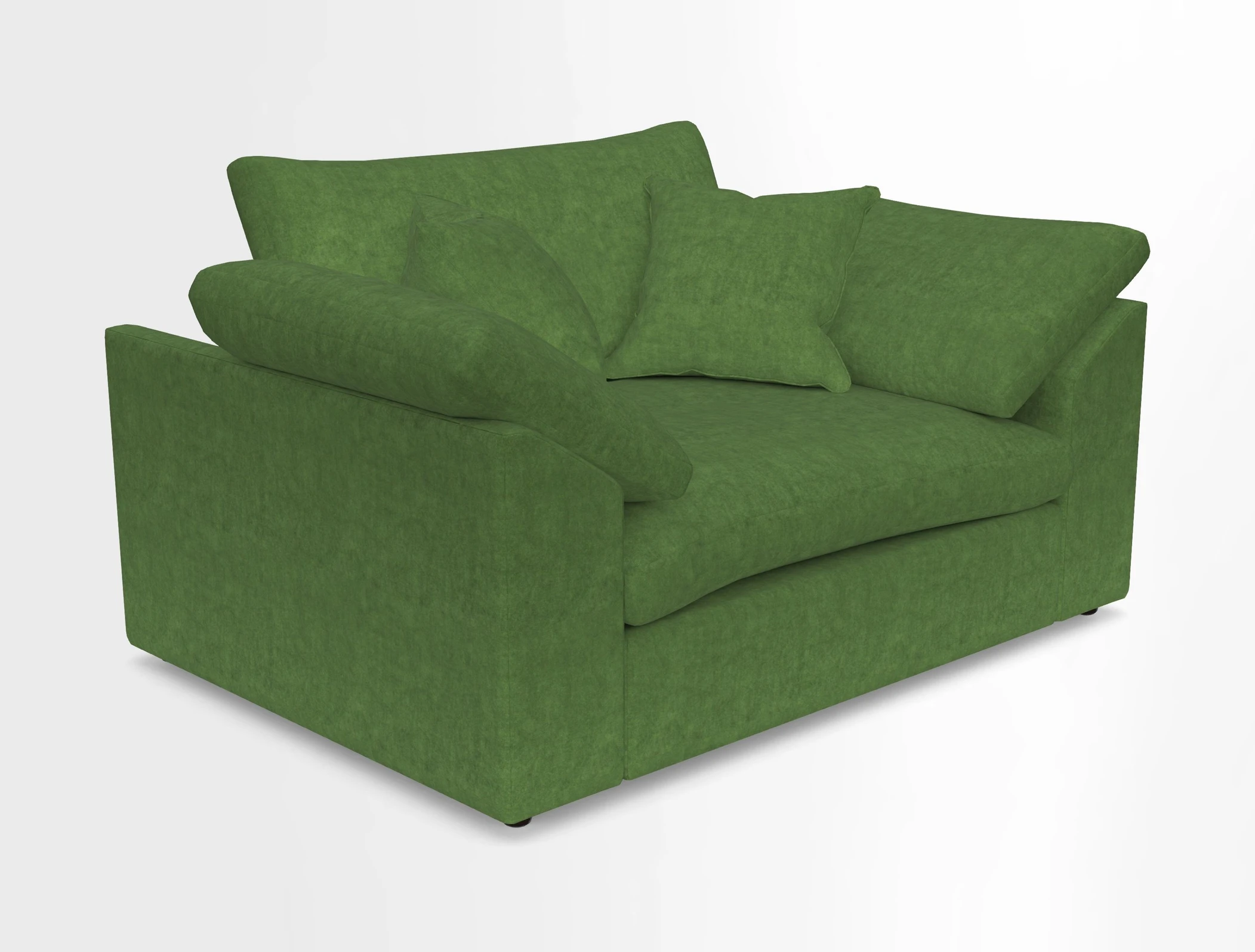 Big Softie Sloped Arm Snuggler in Two Tone Plain Biscuit