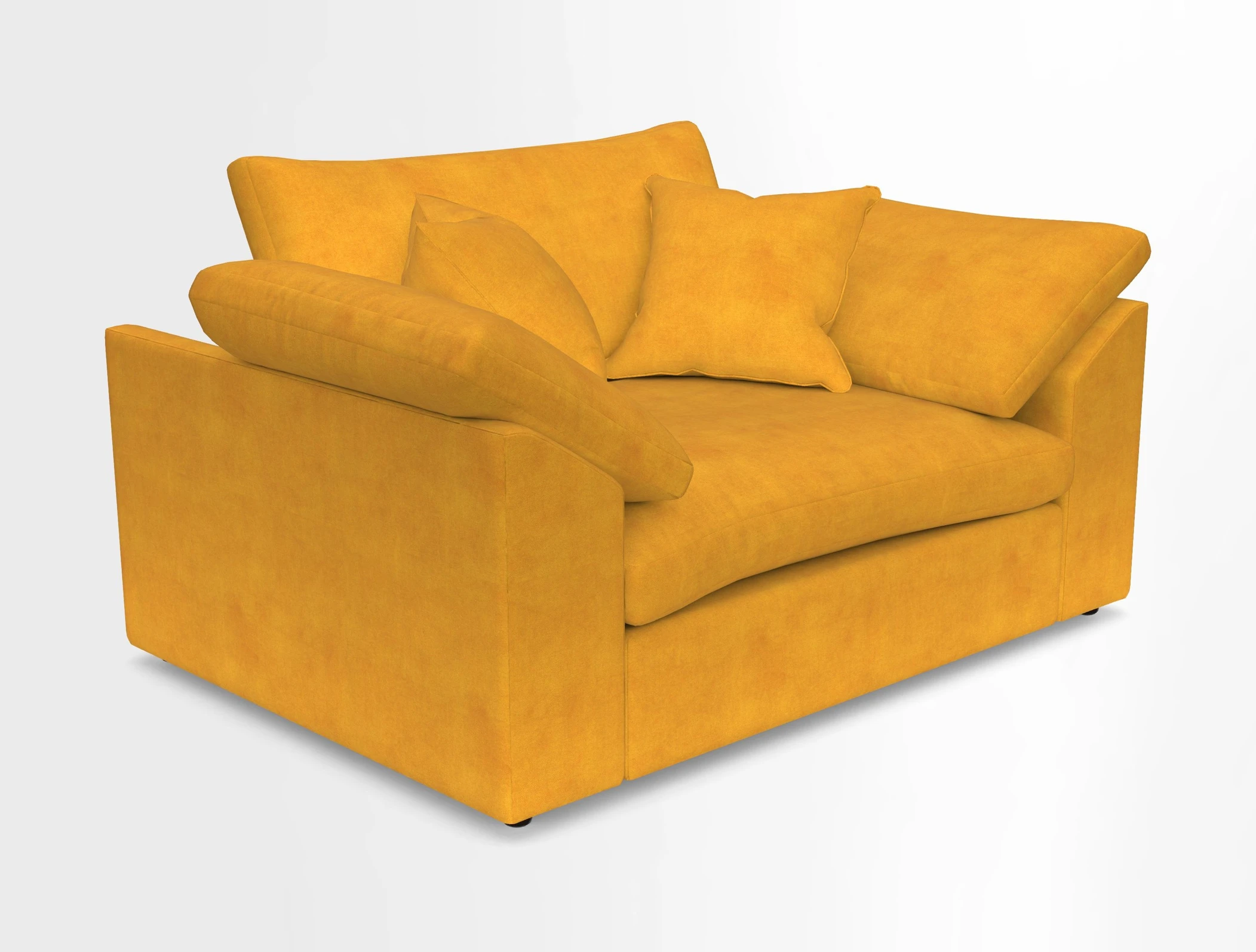 Big Softie Sloped Arm Snuggler in Two Tone Plain Biscuit