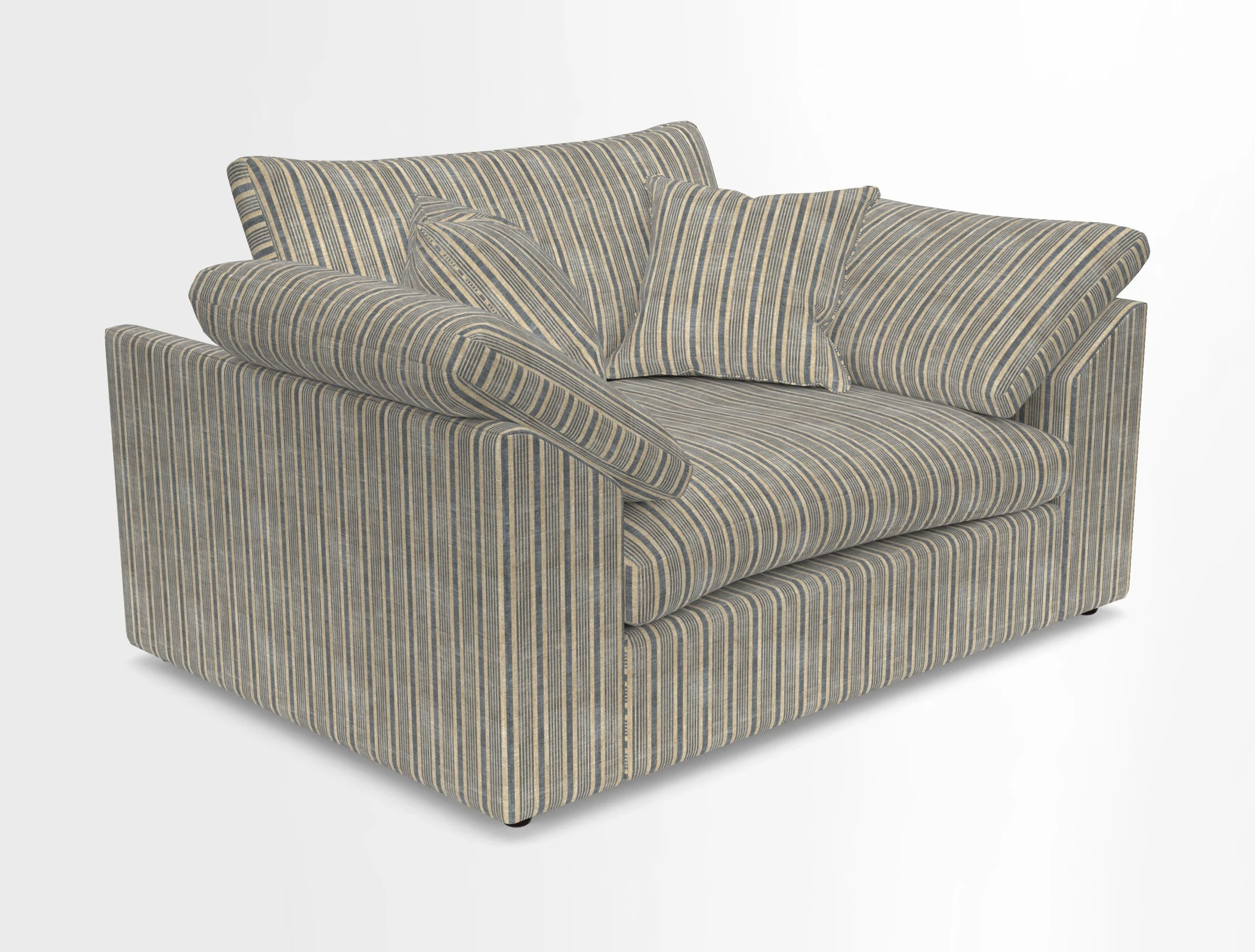 Big Softie Sloped Arm Snuggler in Two Tone Plain Biscuit