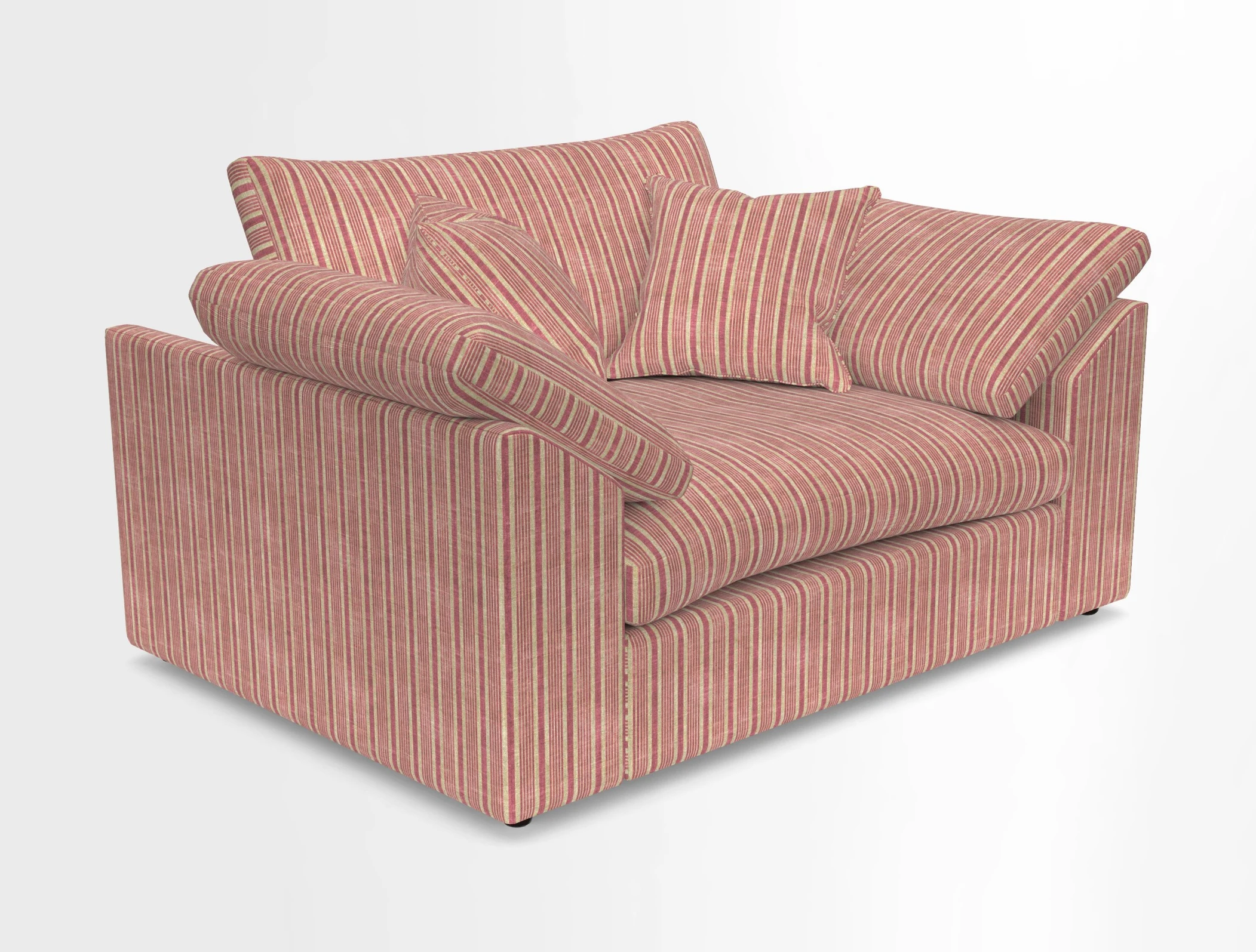 Big Softie Sloped Arm Snuggler in Two Tone Plain Biscuit