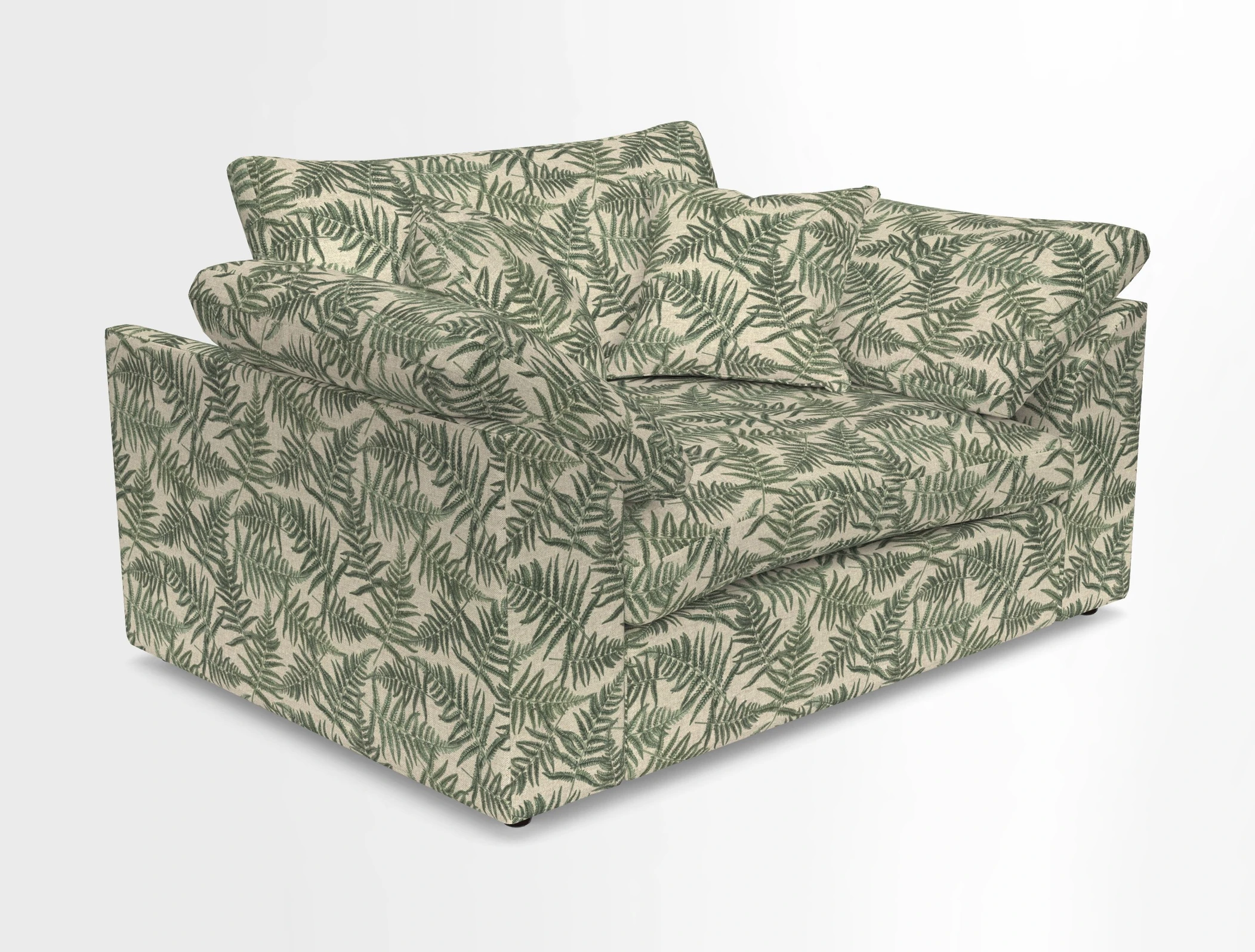 Big Softie Sloped Arm Snuggler in Two Tone Plain Biscuit