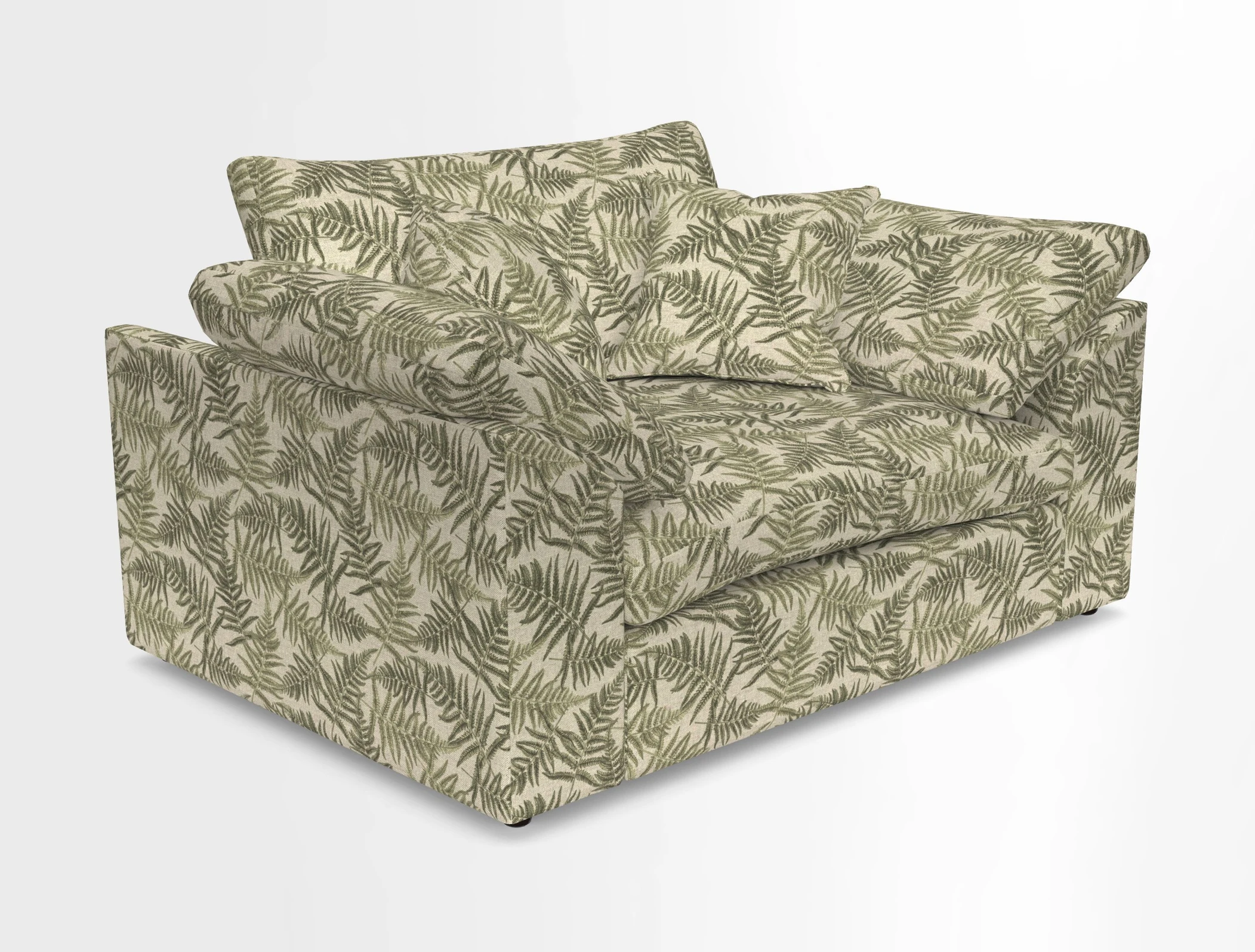 Big Softie Sloped Arm Snuggler in Two Tone Plain Biscuit