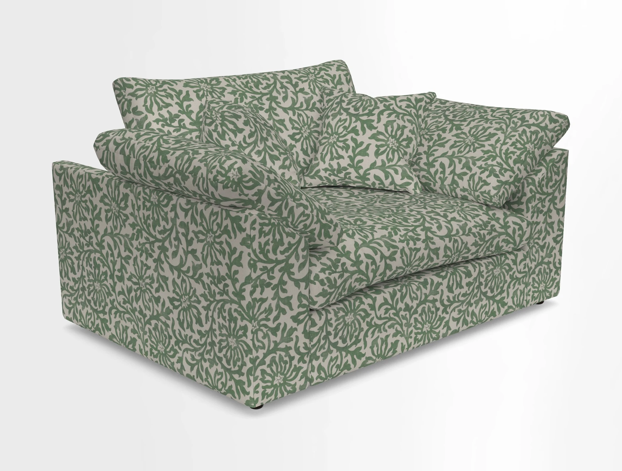 Big Softie Sloped Arm Snuggler in Two Tone Plain Biscuit