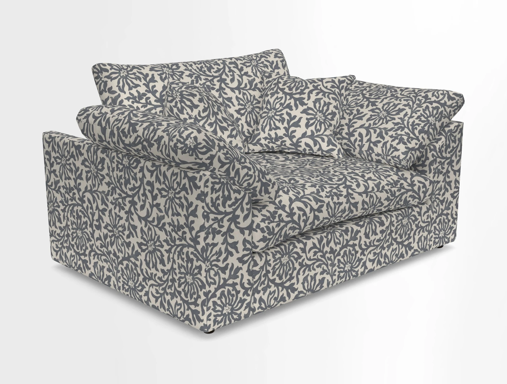 Big Softie Sloped Arm Snuggler in Two Tone Plain Biscuit