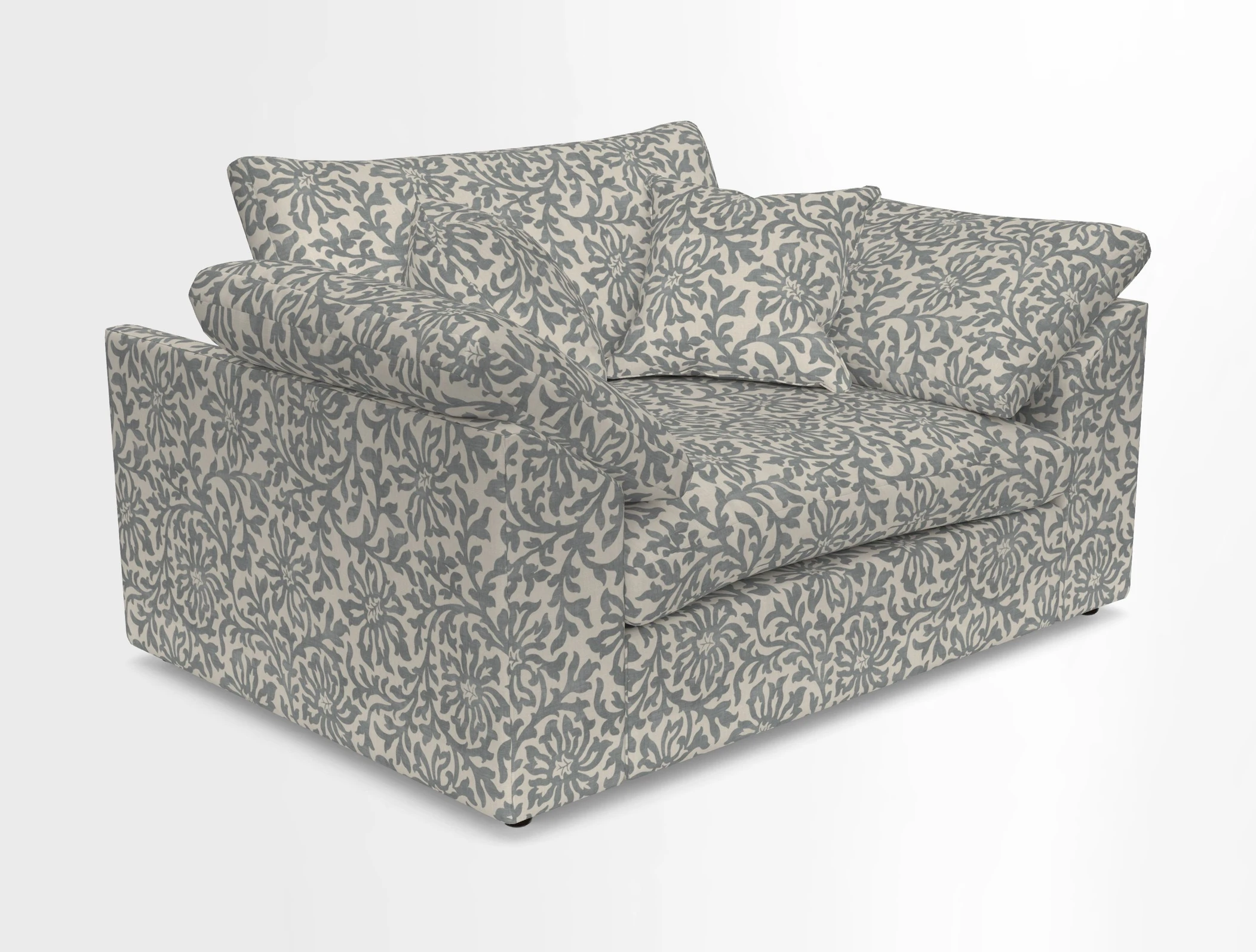 Big Softie Sloped Arm Snuggler in Two Tone Plain Biscuit