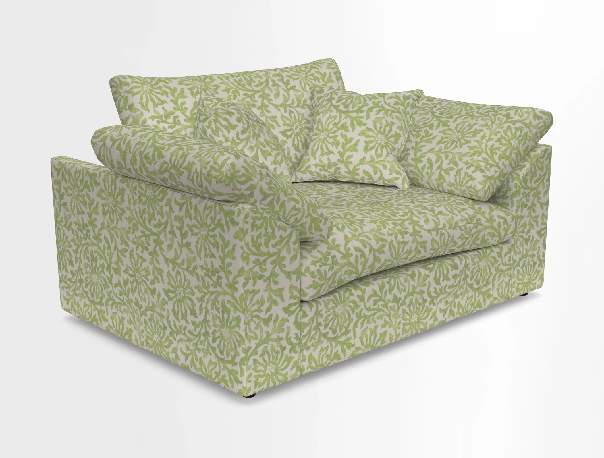 Big Softie Sloped Arm Snuggler in Two Tone Plain Biscuit