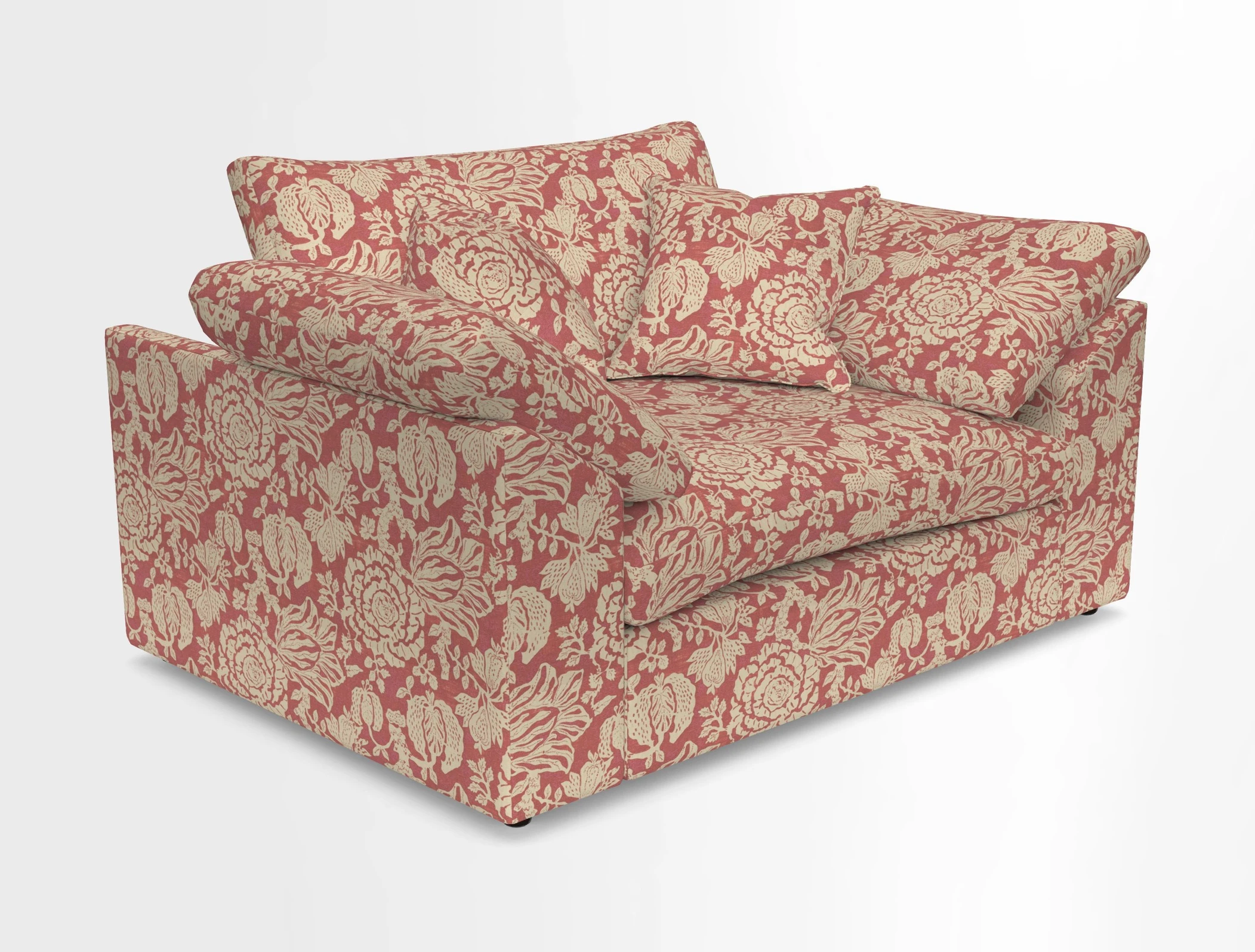 Big Softie Sloped Arm Snuggler in Two Tone Plain Biscuit