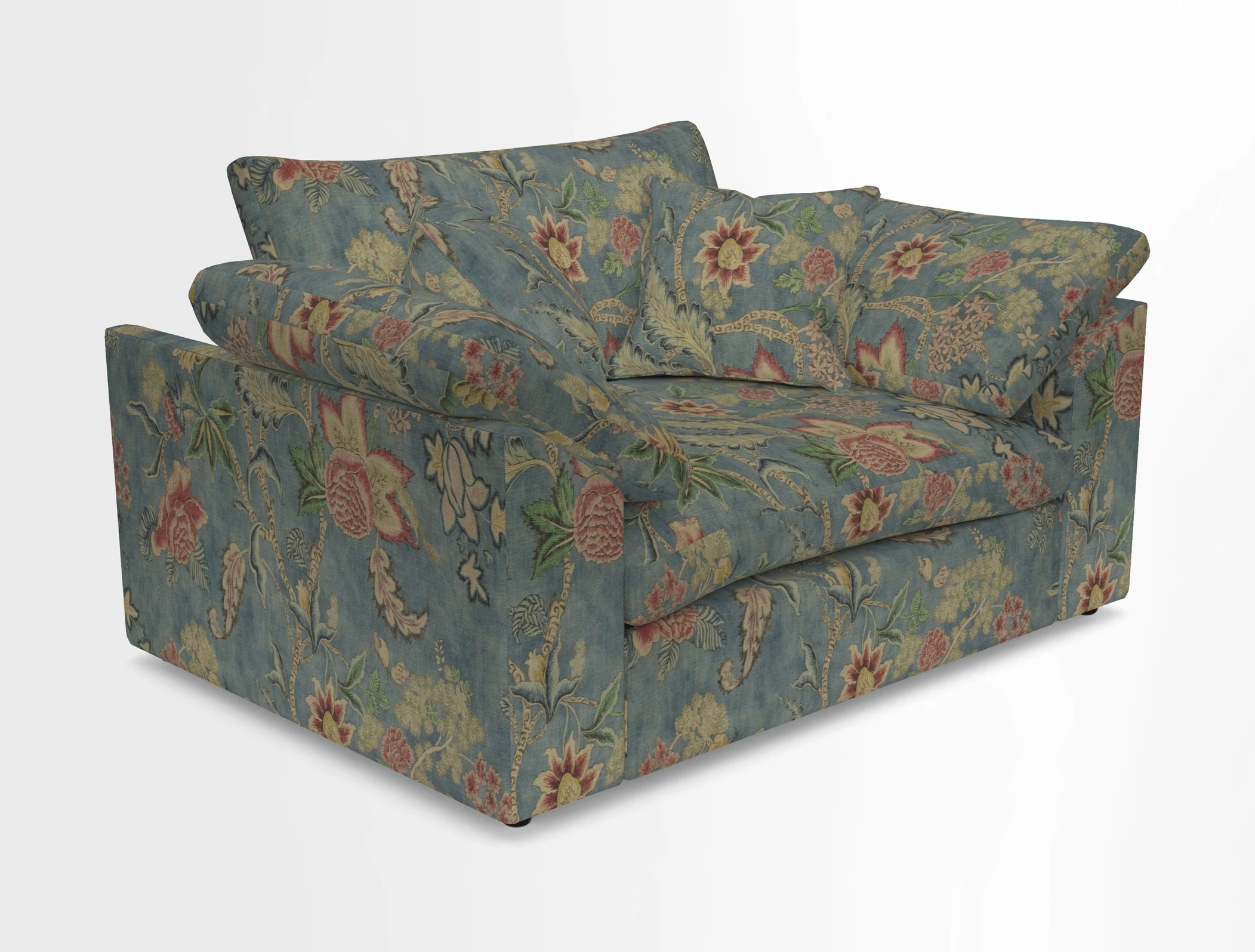Big Softie Sloped Arm Snuggler in Two Tone Plain Biscuit