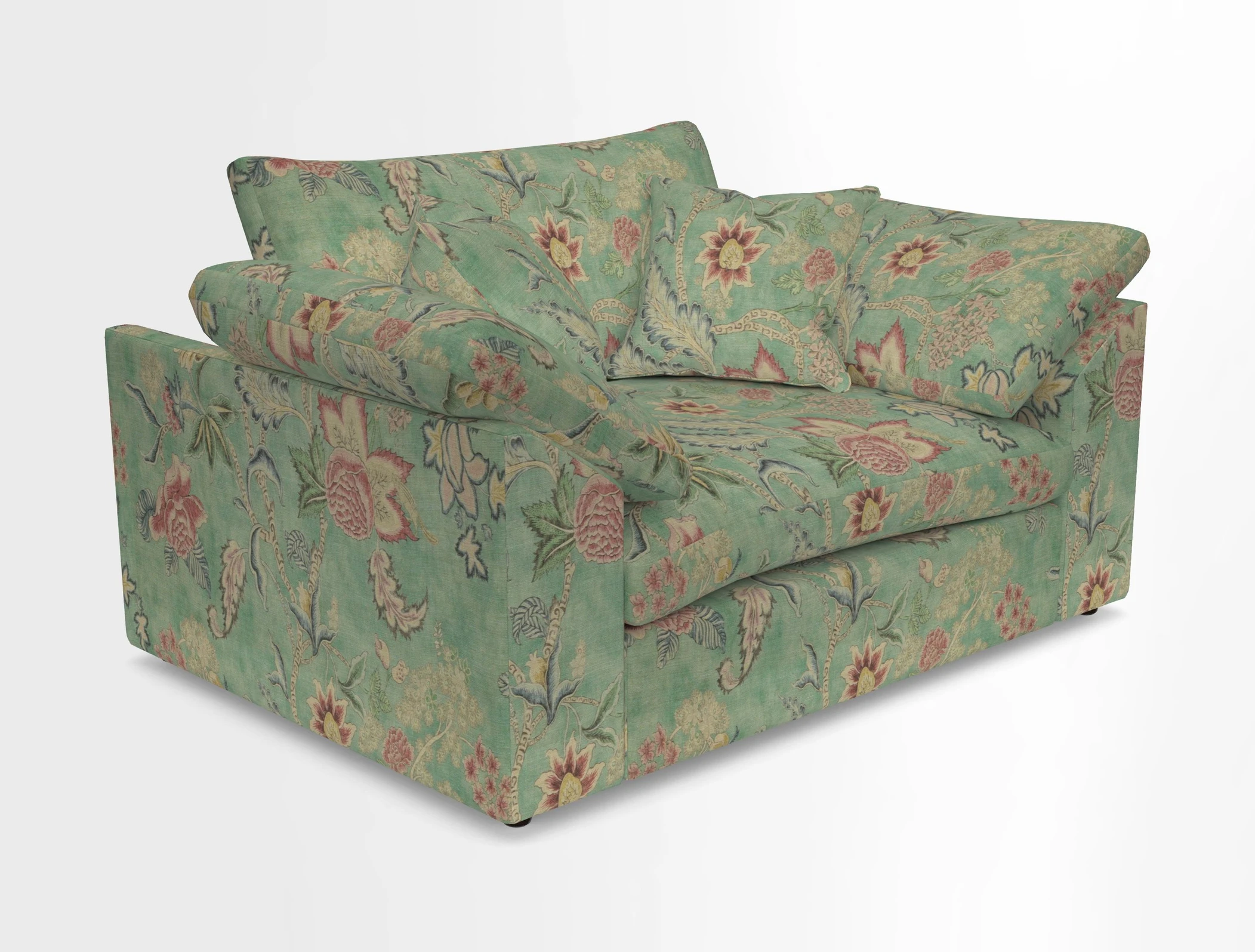 Big Softie Sloped Arm Snuggler in Two Tone Plain Biscuit