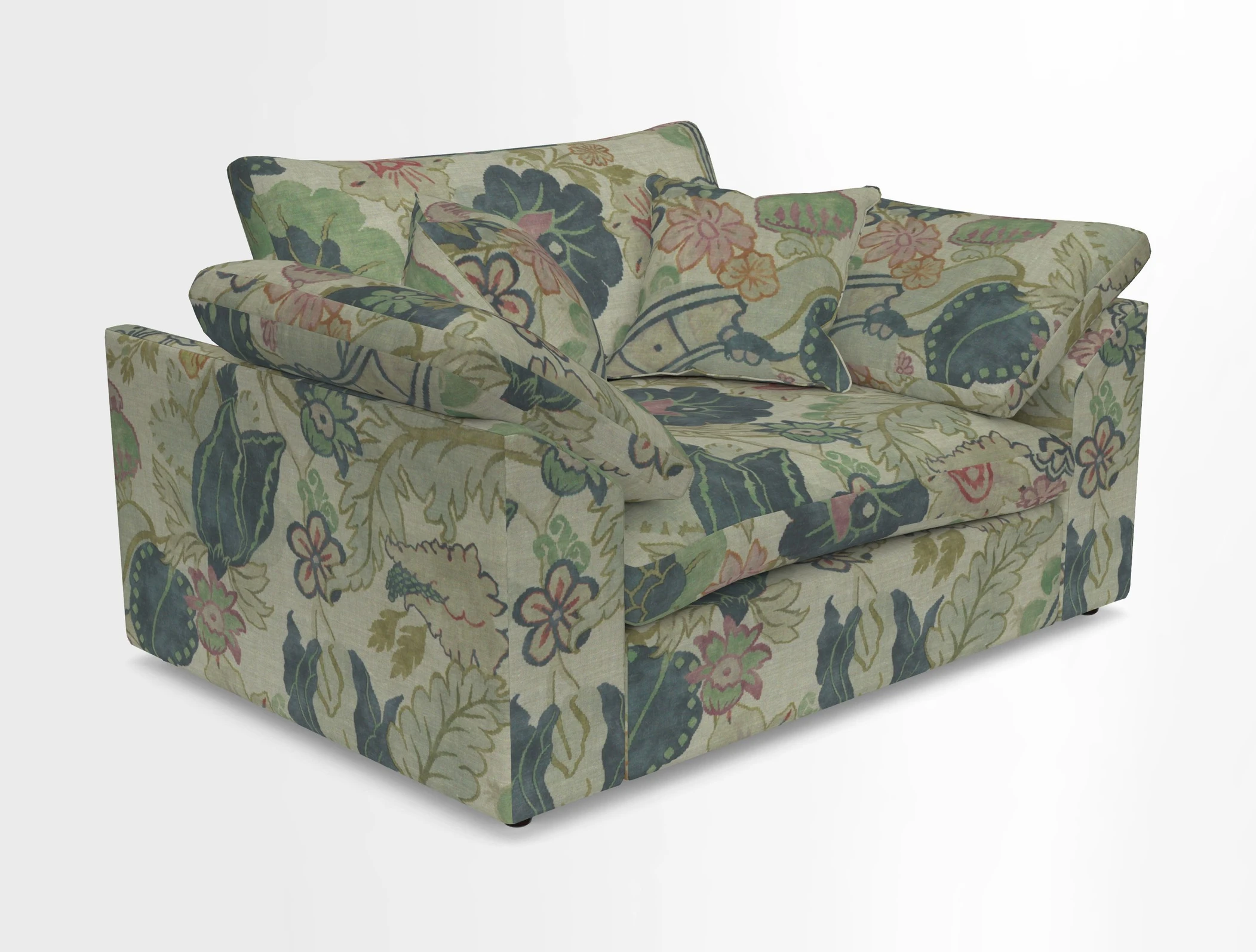 Big Softie Sloped Arm Snuggler in Two Tone Plain Biscuit