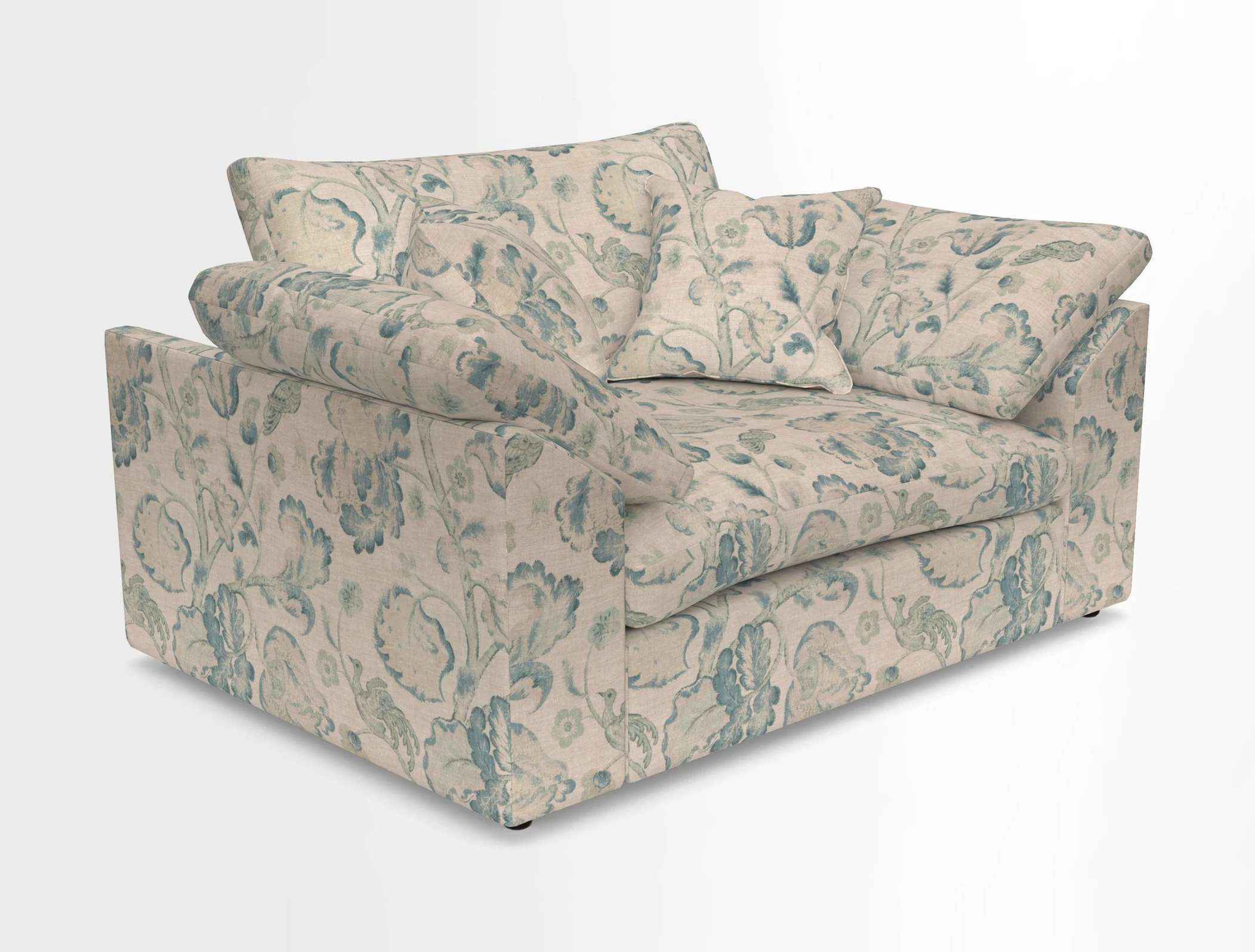Big Softie Sloped Arm Snuggler in Two Tone Plain Biscuit
