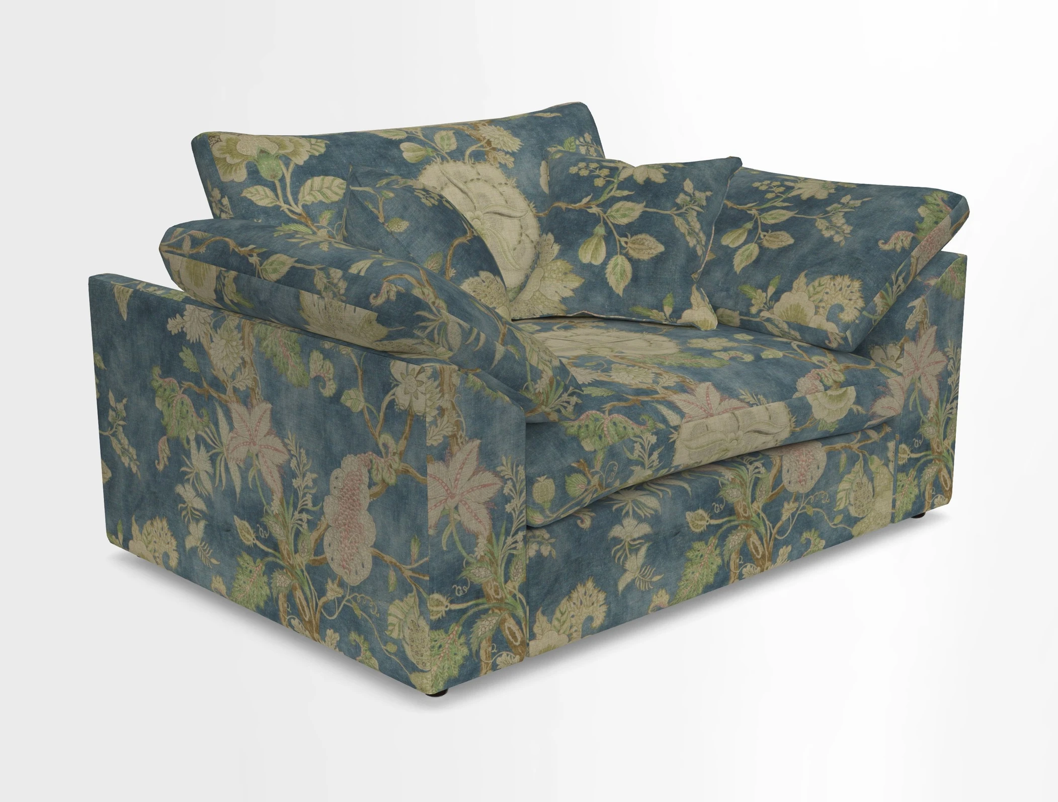Big Softie Sloped Arm Snuggler in Two Tone Plain Biscuit