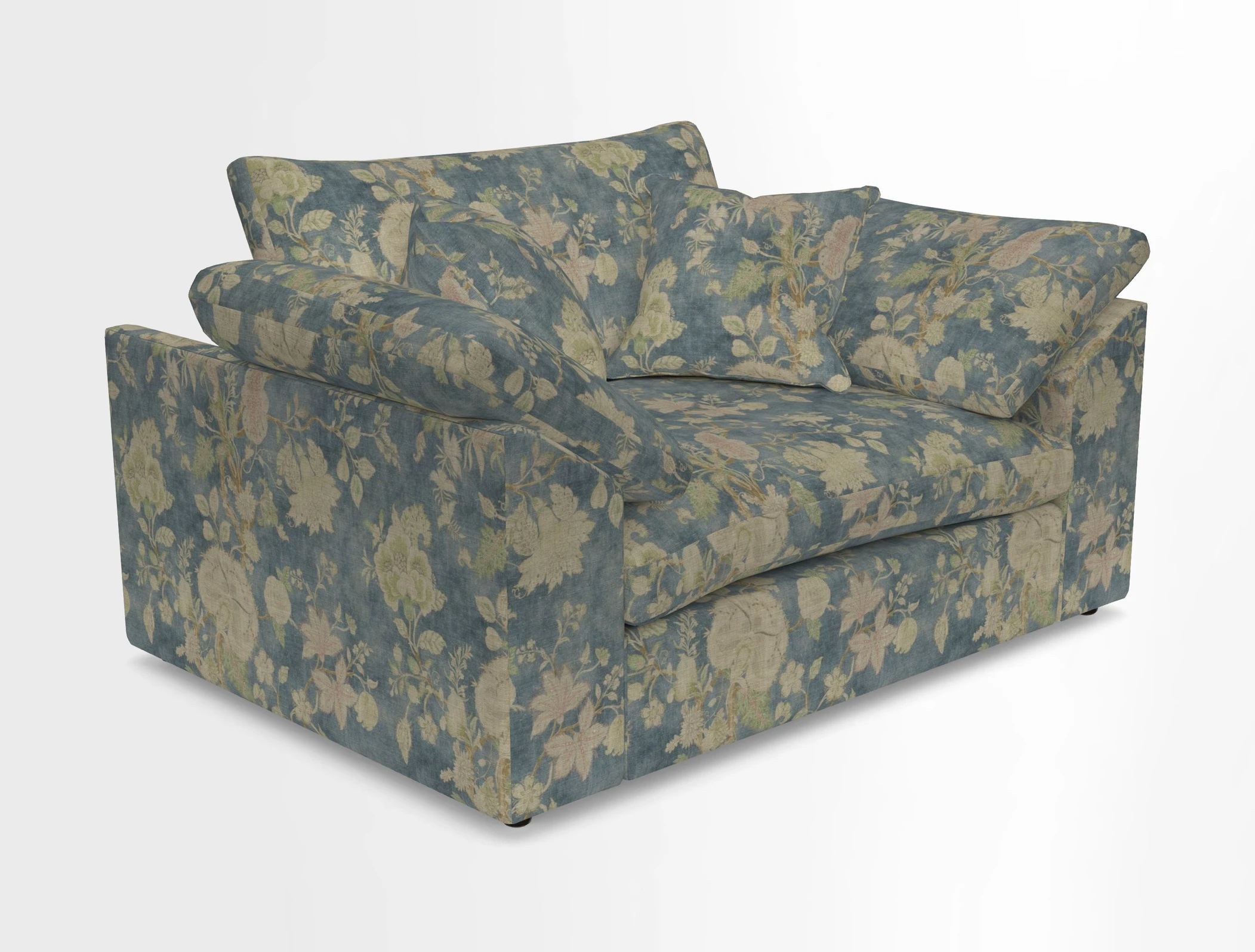 Big Softie Sloped Arm Snuggler in Two Tone Plain Biscuit