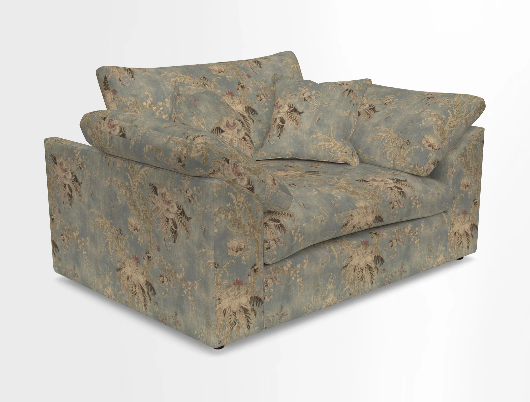 Big Softie Sloped Arm Snuggler in Two Tone Plain Biscuit