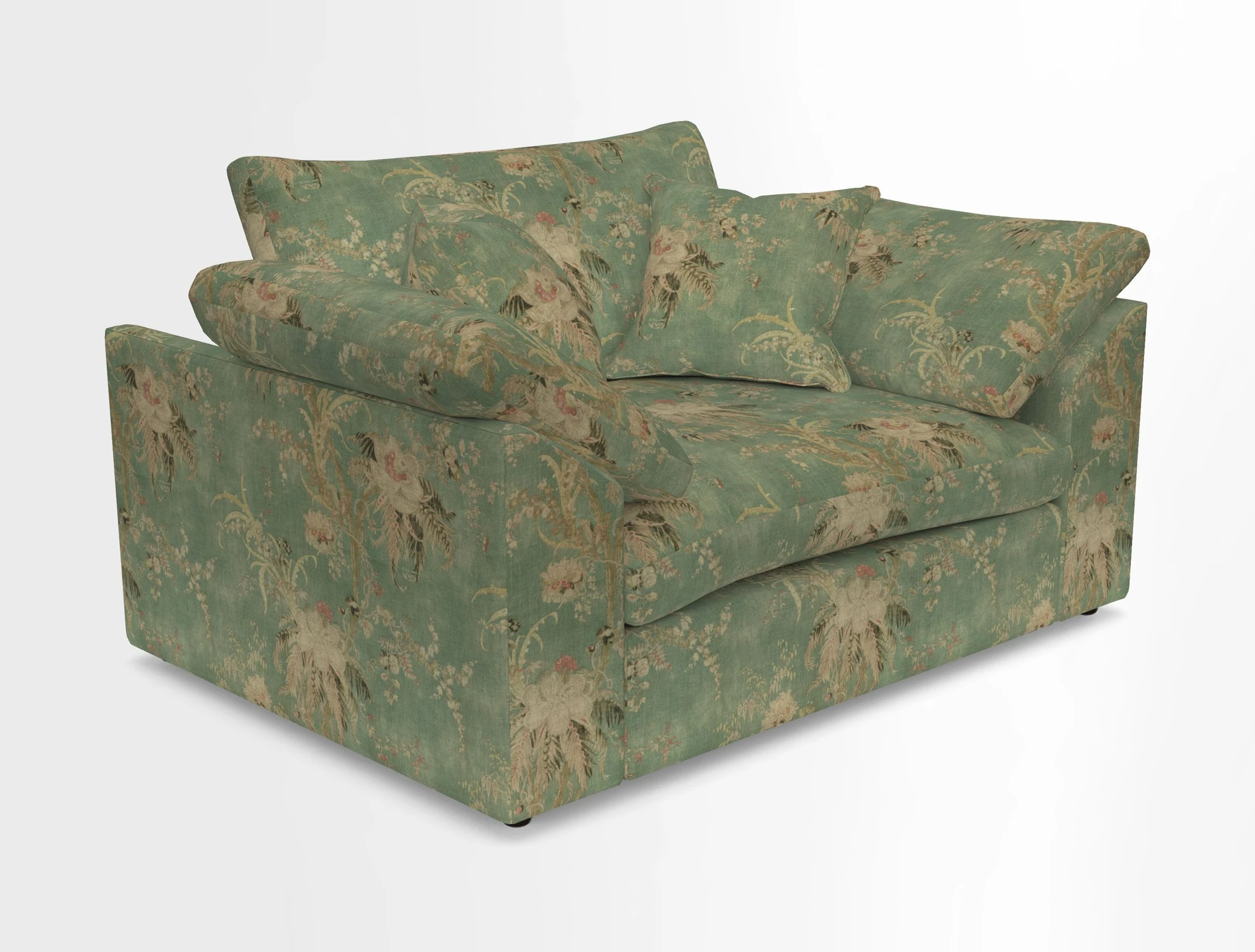 Big Softie Sloped Arm Snuggler in Two Tone Plain Biscuit