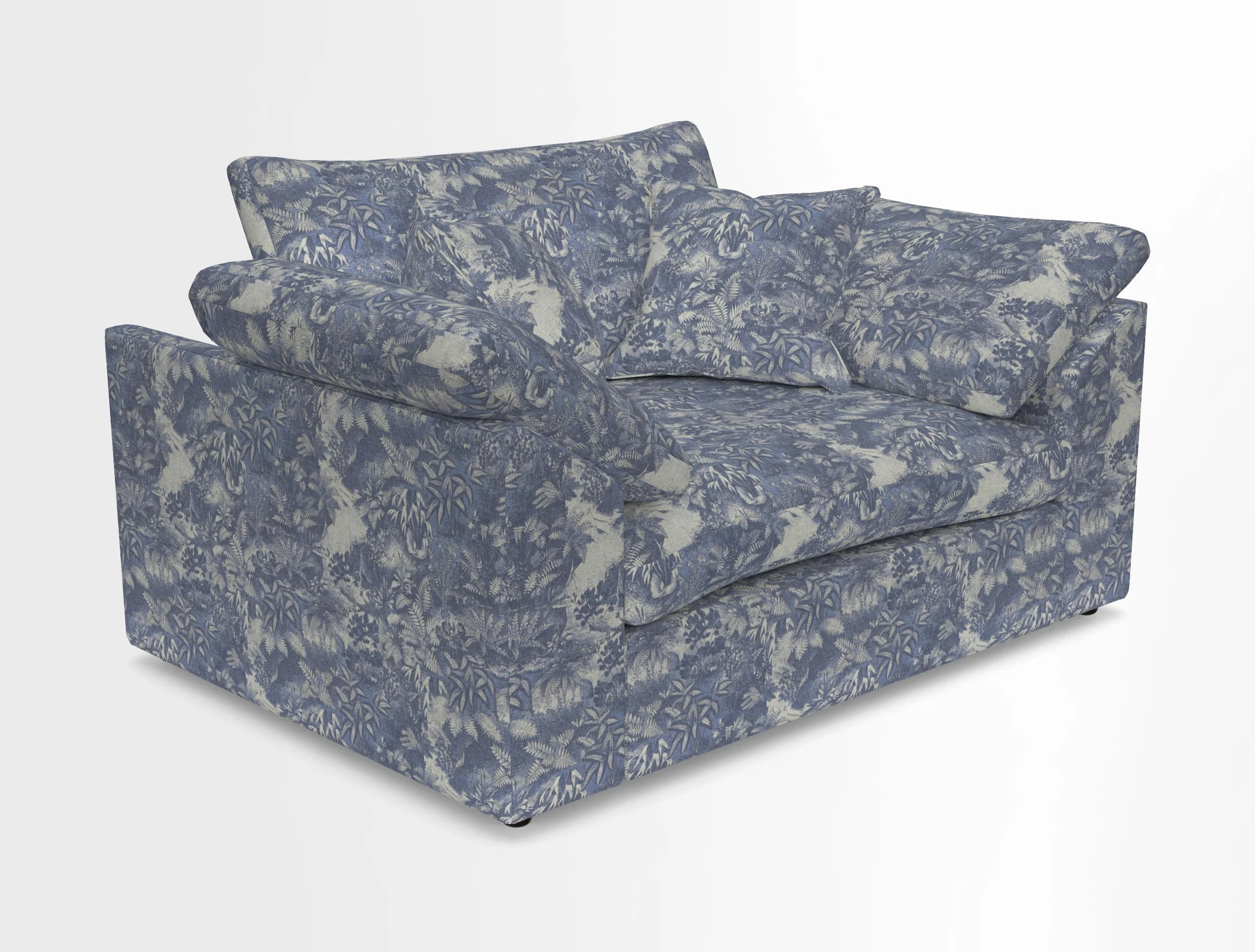 Big Softie Sloped Arm Snuggler in Two Tone Plain Biscuit