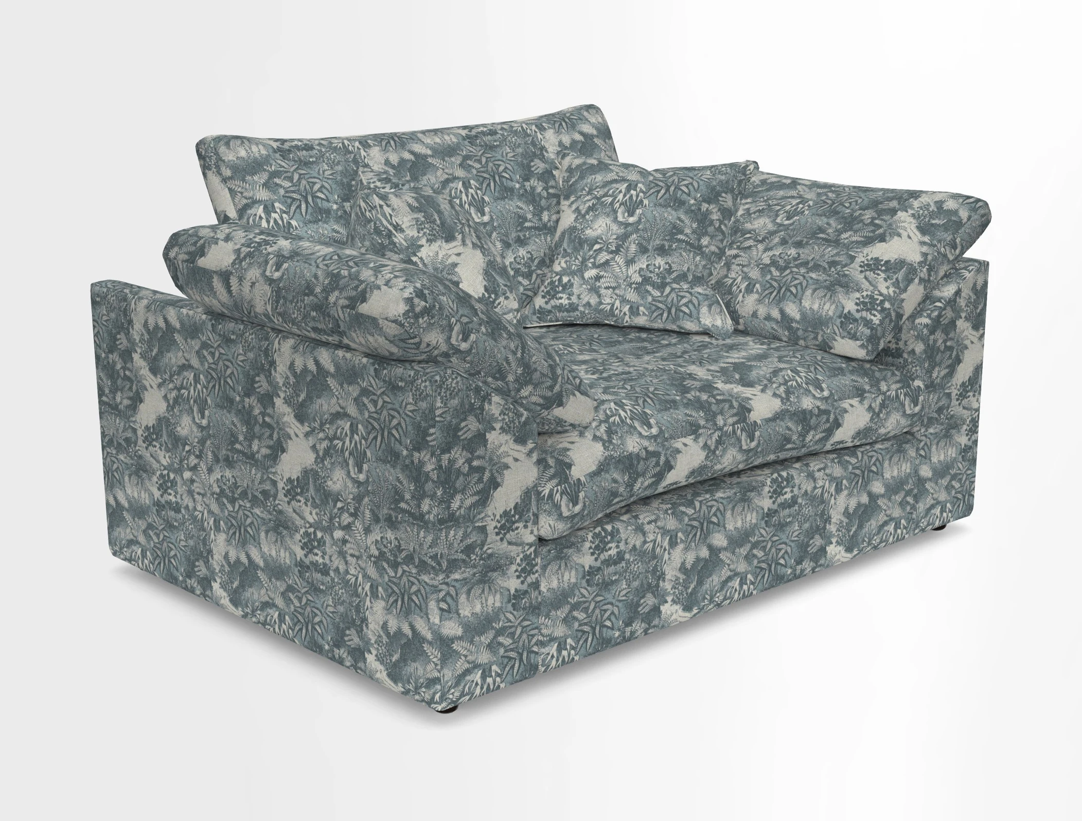 Big Softie Sloped Arm Snuggler in Two Tone Plain Biscuit