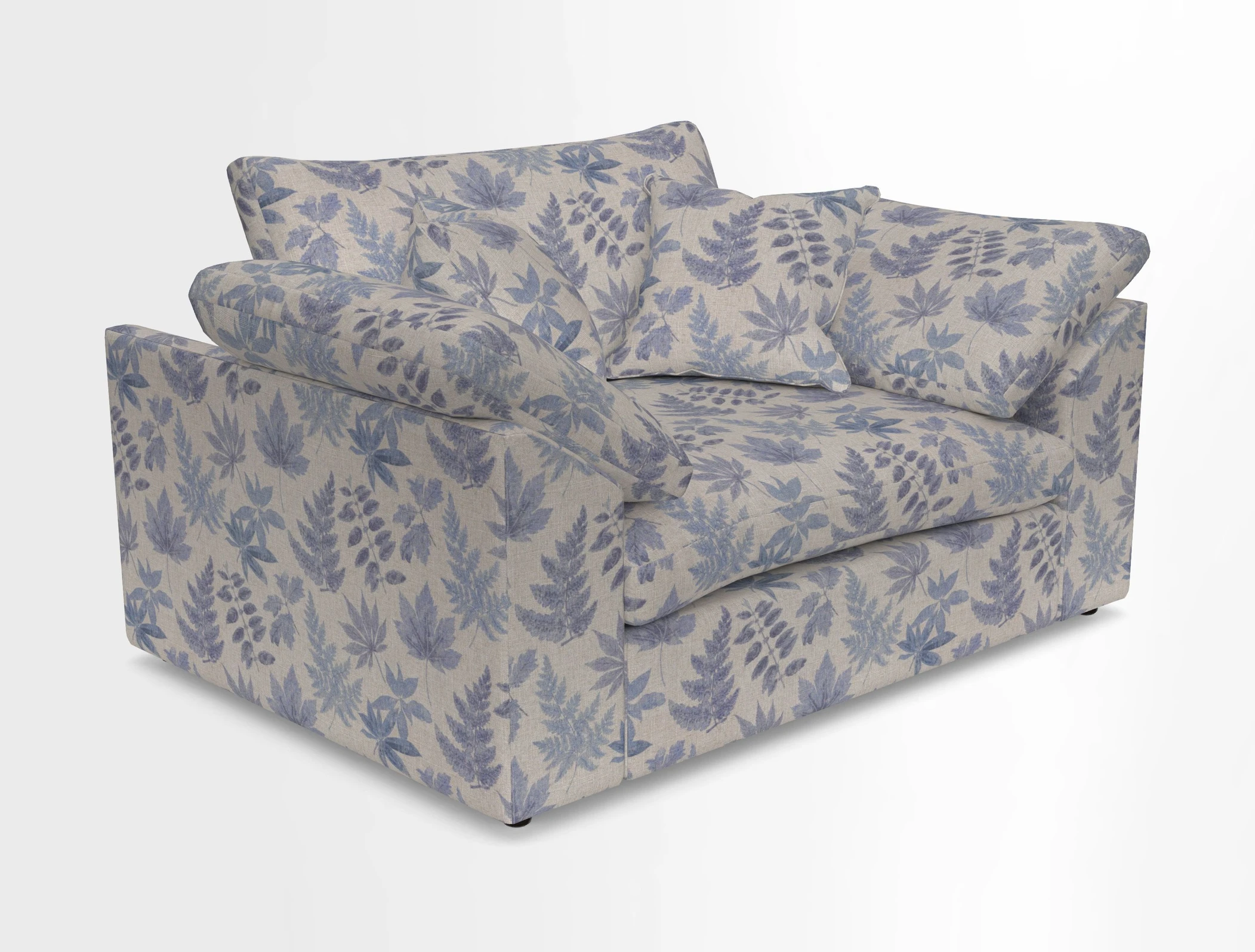 Big Softie Sloped Arm Snuggler in Two Tone Plain Biscuit