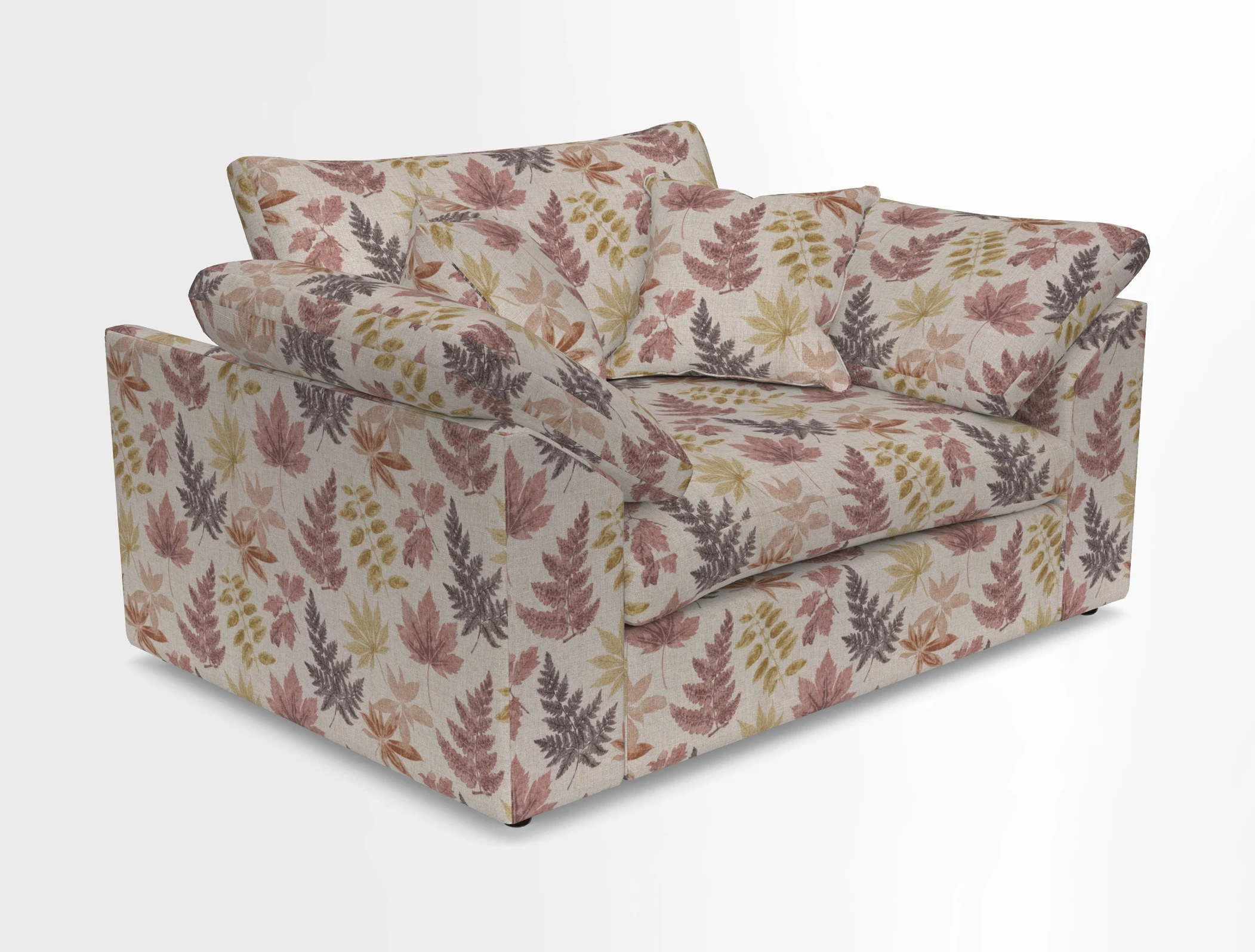 Big Softie Sloped Arm Snuggler in Two Tone Plain Biscuit