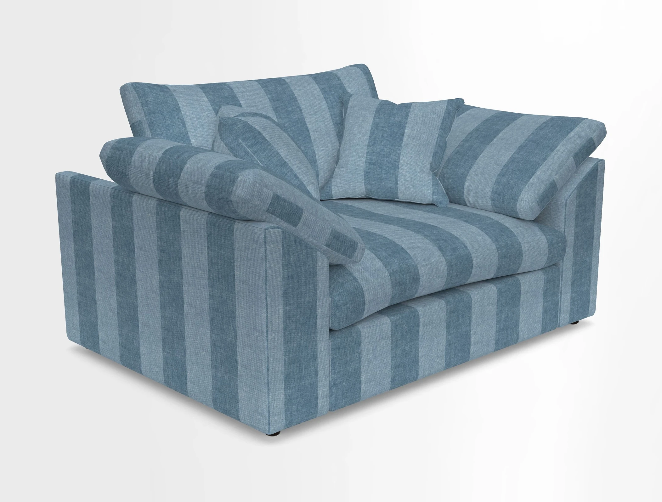 Big Softie Sloped Arm Snuggler in Two Tone Plain Biscuit